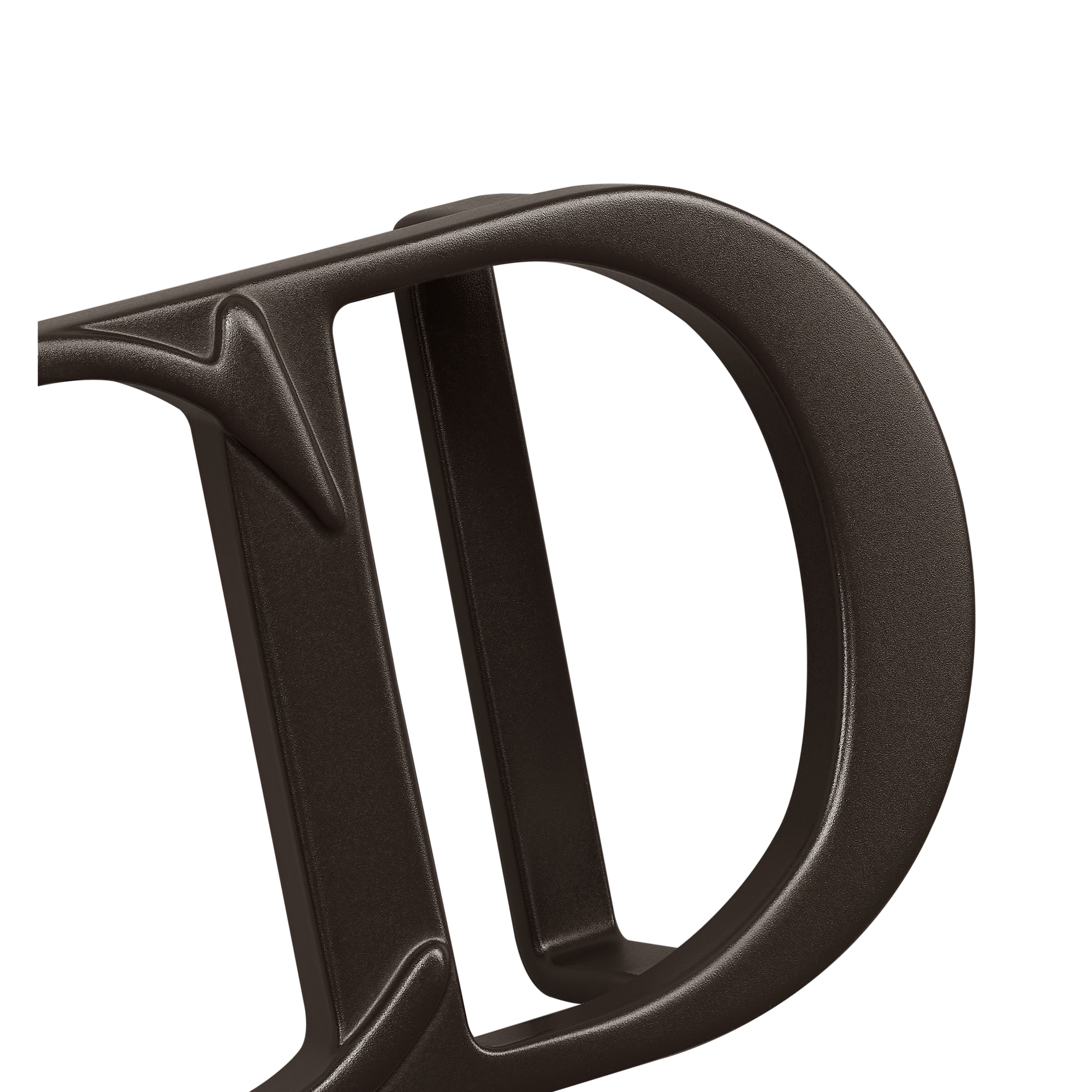 CD Icon Belt Buckle Brown Matte Lacquer-Finish Brass, 35 MM E09