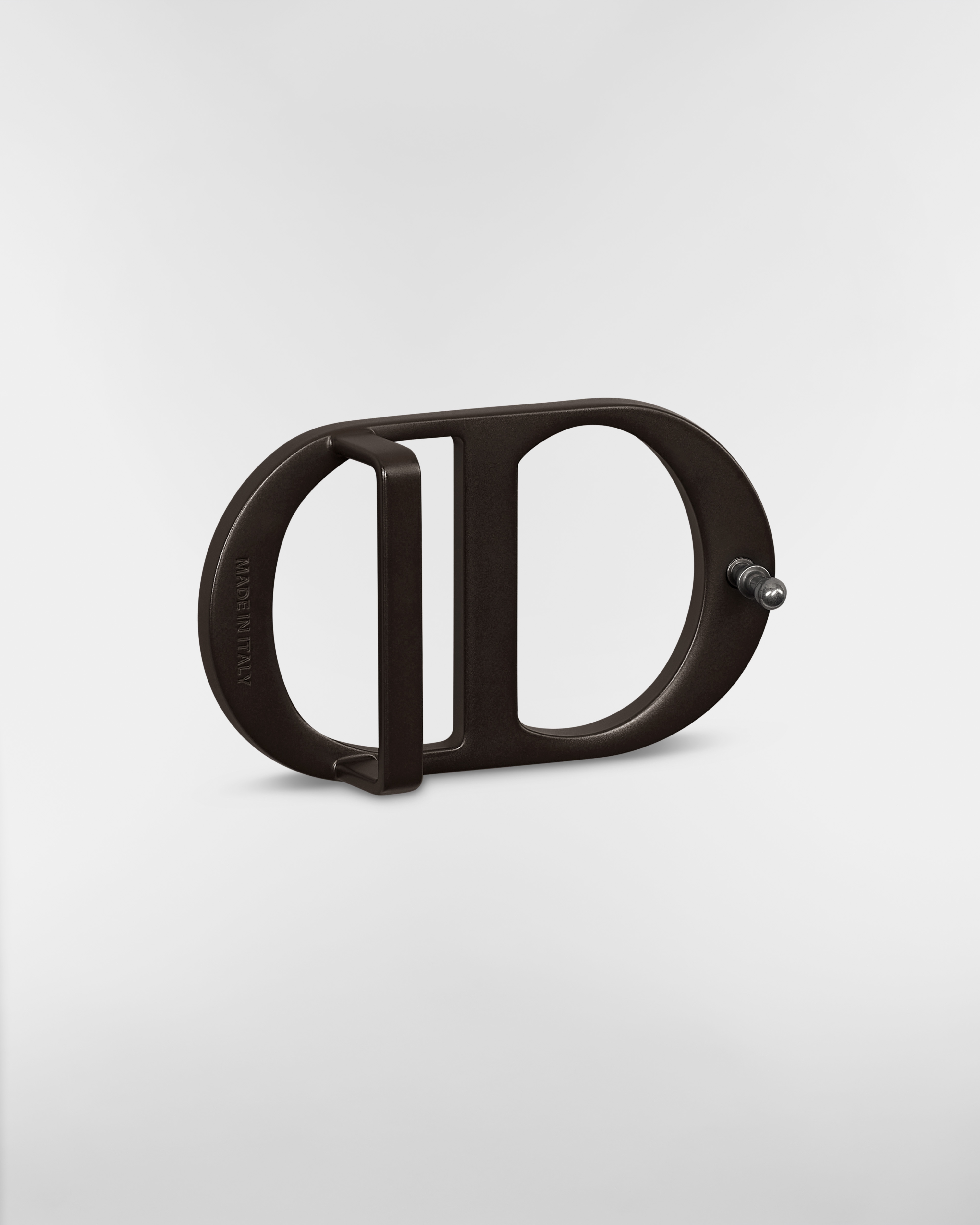 CD Icon Belt Buckle Brown Matte Lacquer-Finish Brass, 35 MM E05