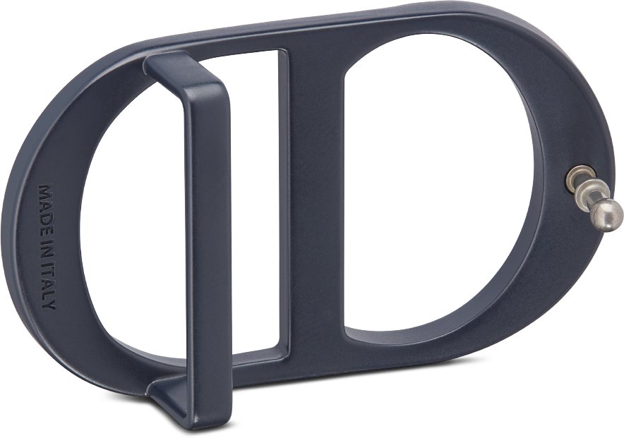 CD Icon Belt Buckle Three quarter back view