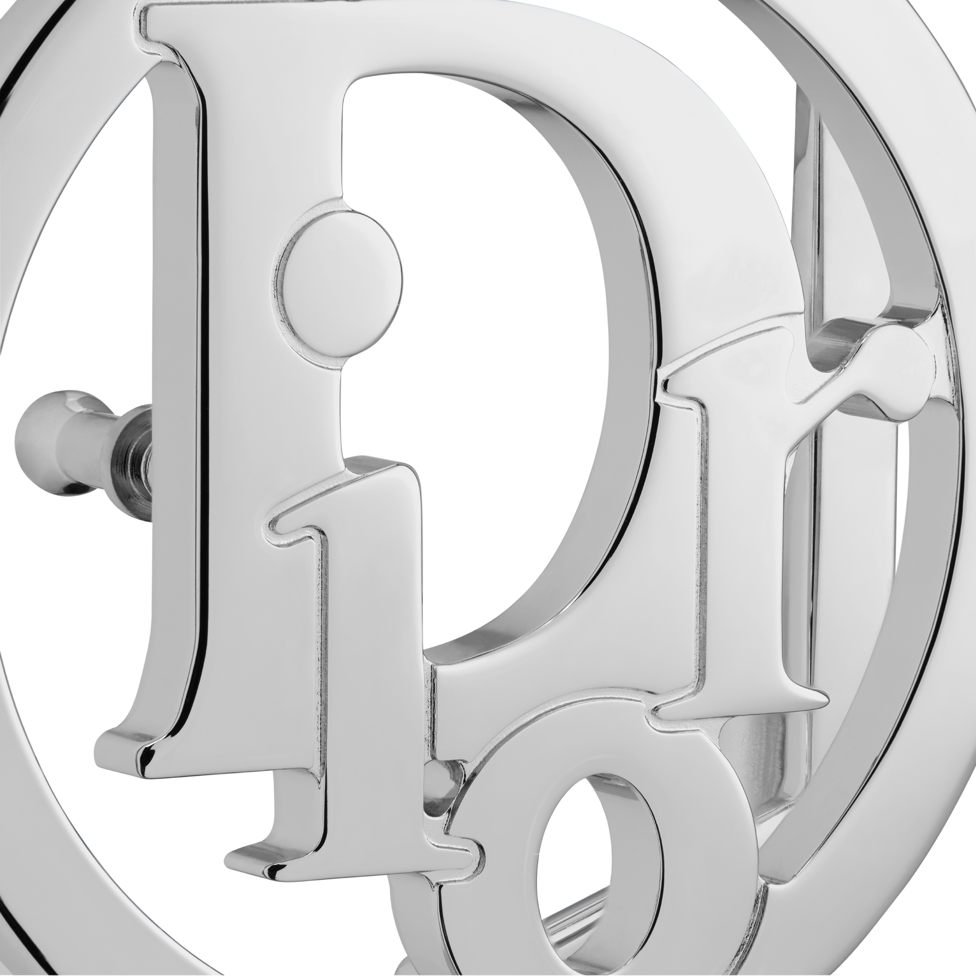 Boucle de ceinture Dior Oblique Laiton finition palladium, 35 mm E09