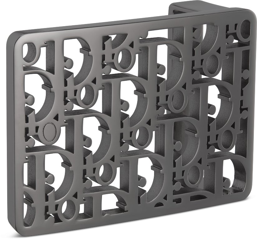 Dior Oblique Cosmo Belt Buckle Three quarter closed view
