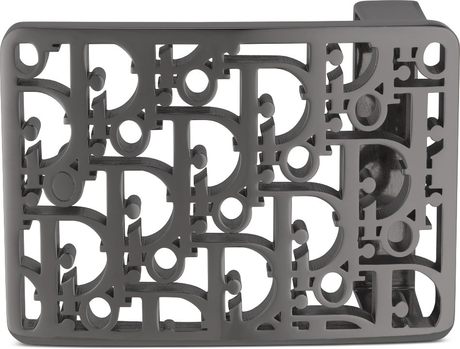 Dior Oblique Cosmo Belt Buckle Top shot view