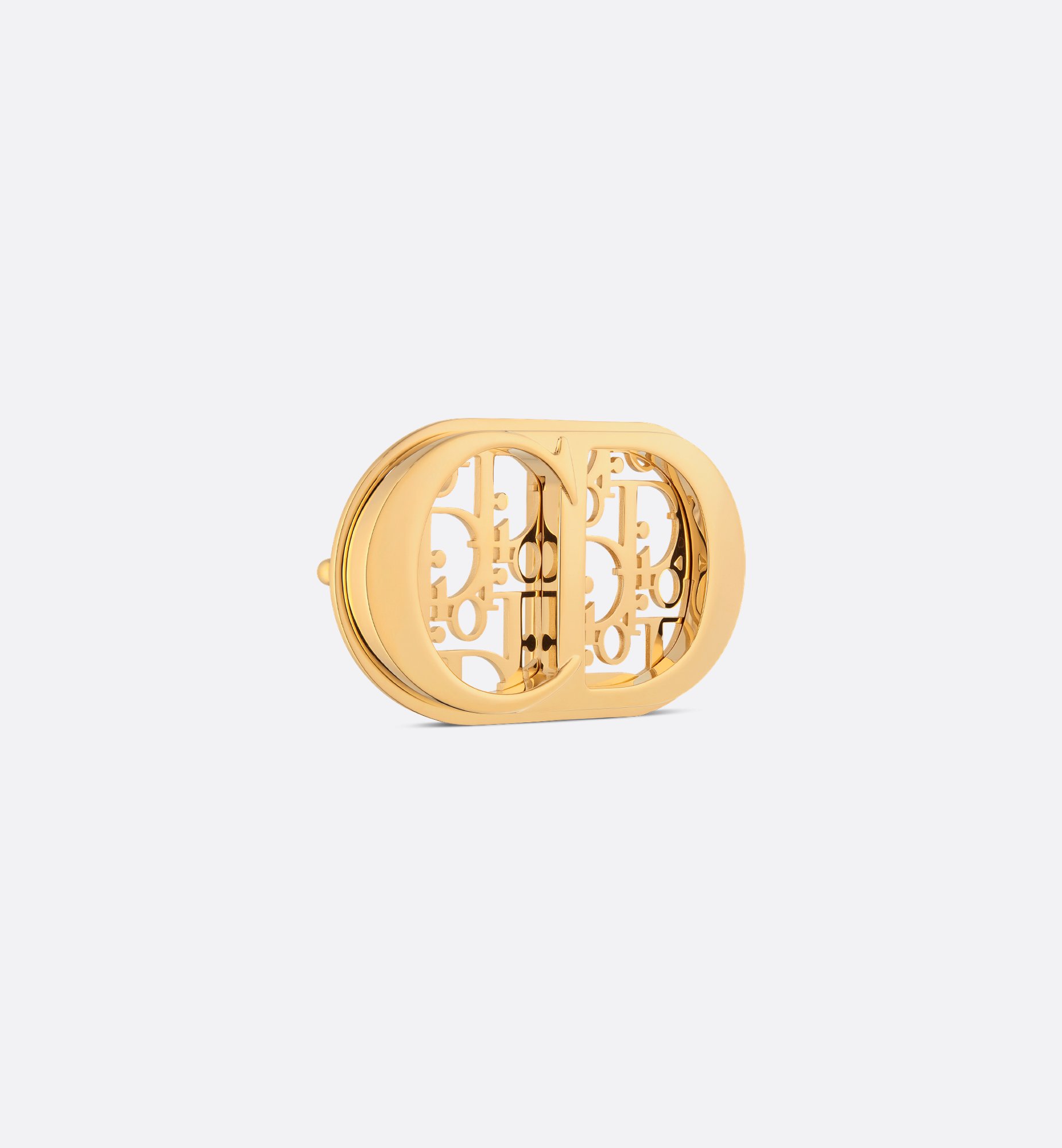 CD Icon Dior Oblique Cosmo Belt Buckle Gold-Finish Brass, 35 CD Icon Dior Oblique Cosmo Belt Buckle Gold-Finish Brass, 35