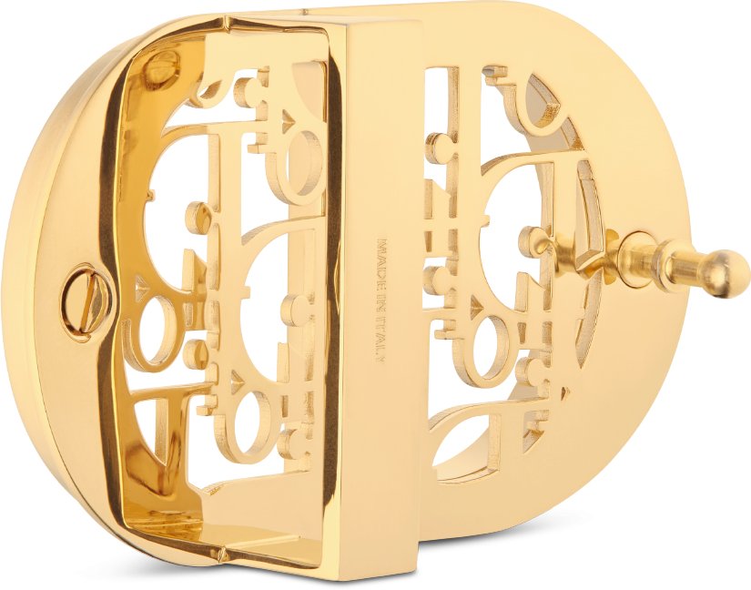 CD Icon Dior Oblique Cosmo Belt Buckle Gold-Finish Brass, 35