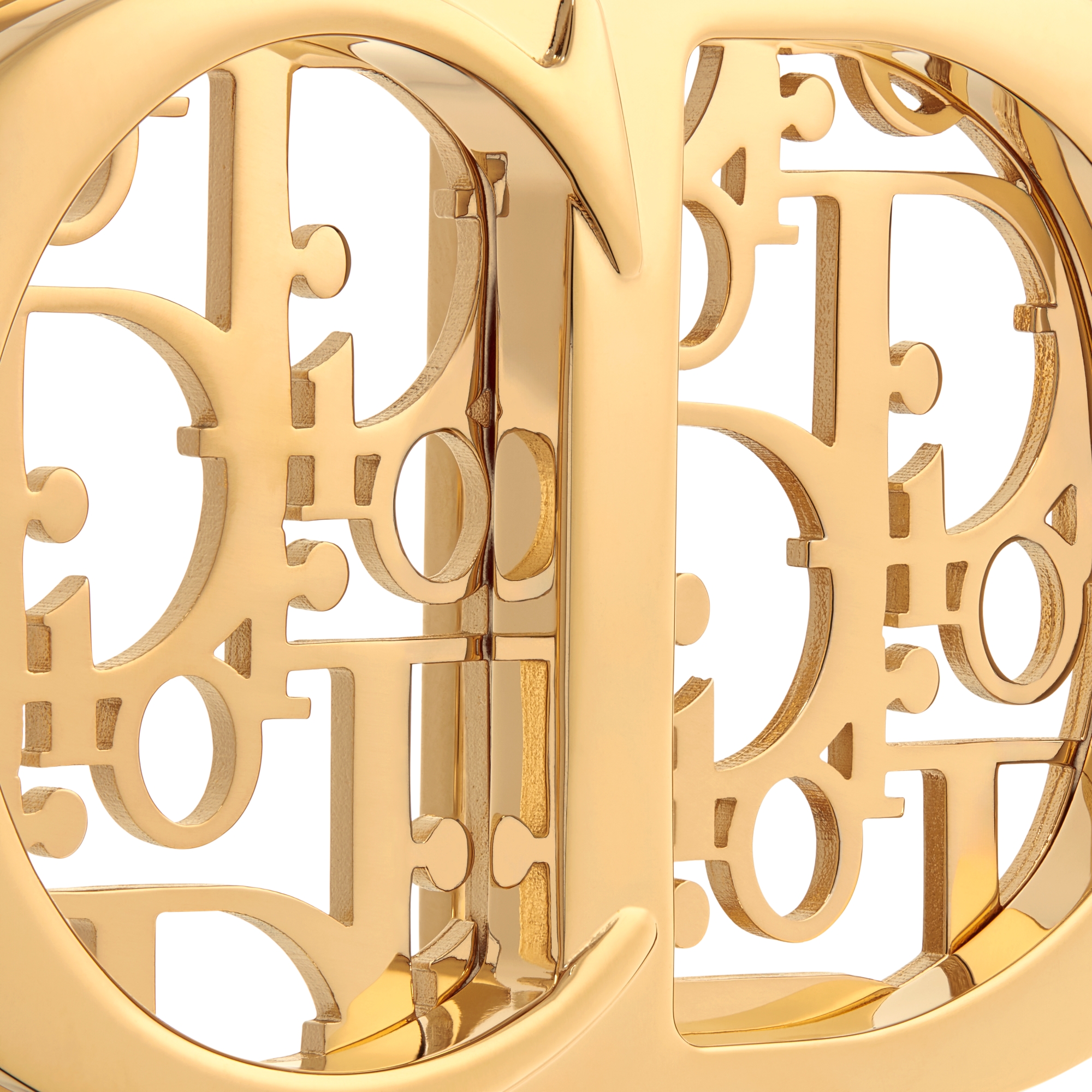 CD Icon Dior Oblique Cosmo Gürtelschnalle Messing mit Gold-Finish, 35 mm E09