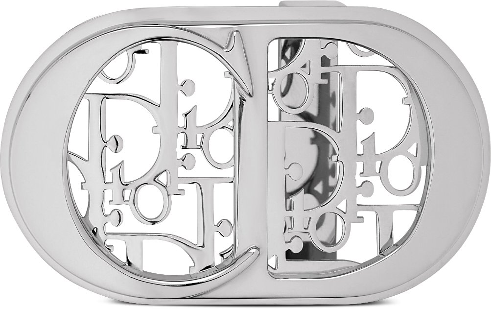 CD Icon Dior Oblique Cosmo Belt Buckle Front view