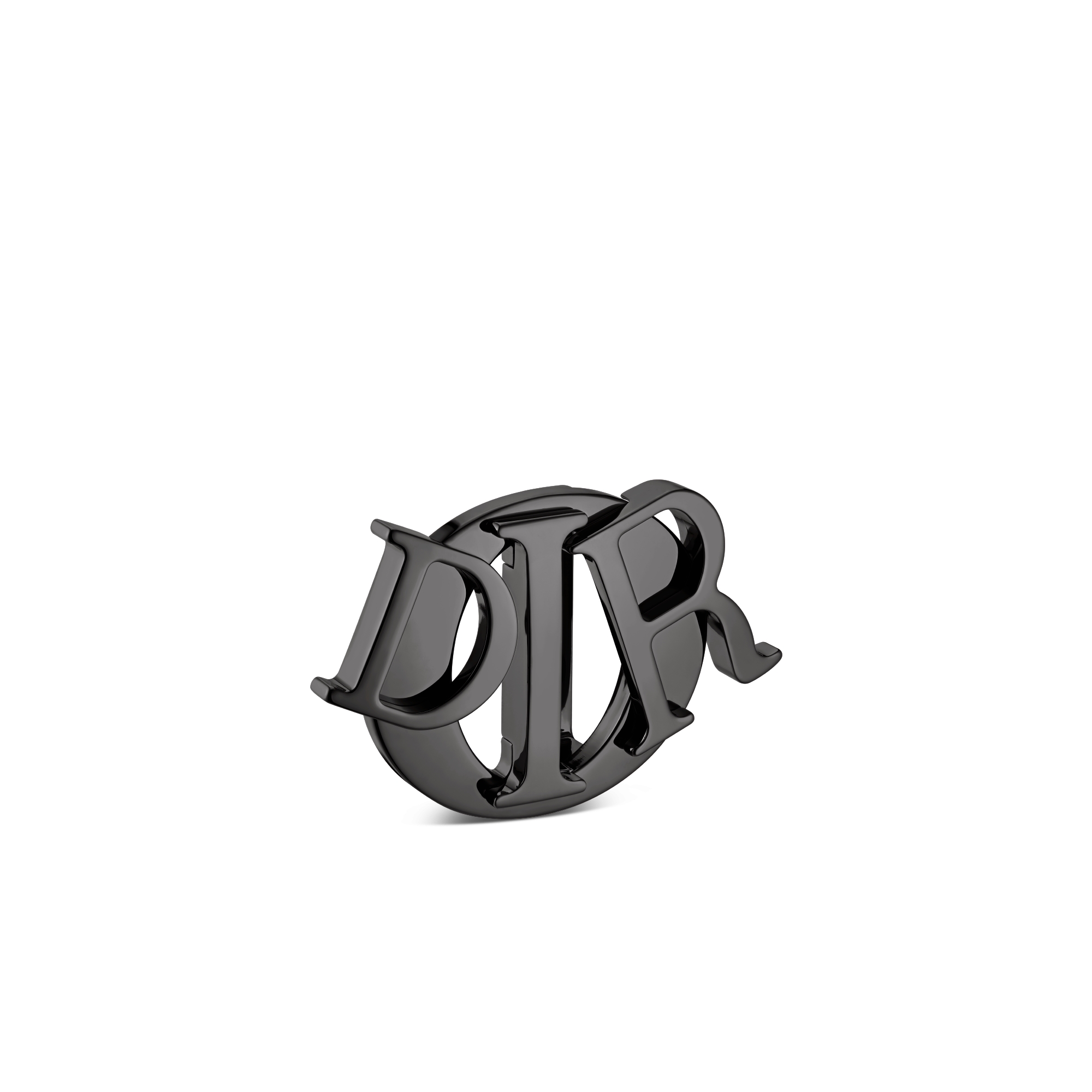 Dior Charm Belt Buckle Ruthenium-Finish Brass, 35 MM E03