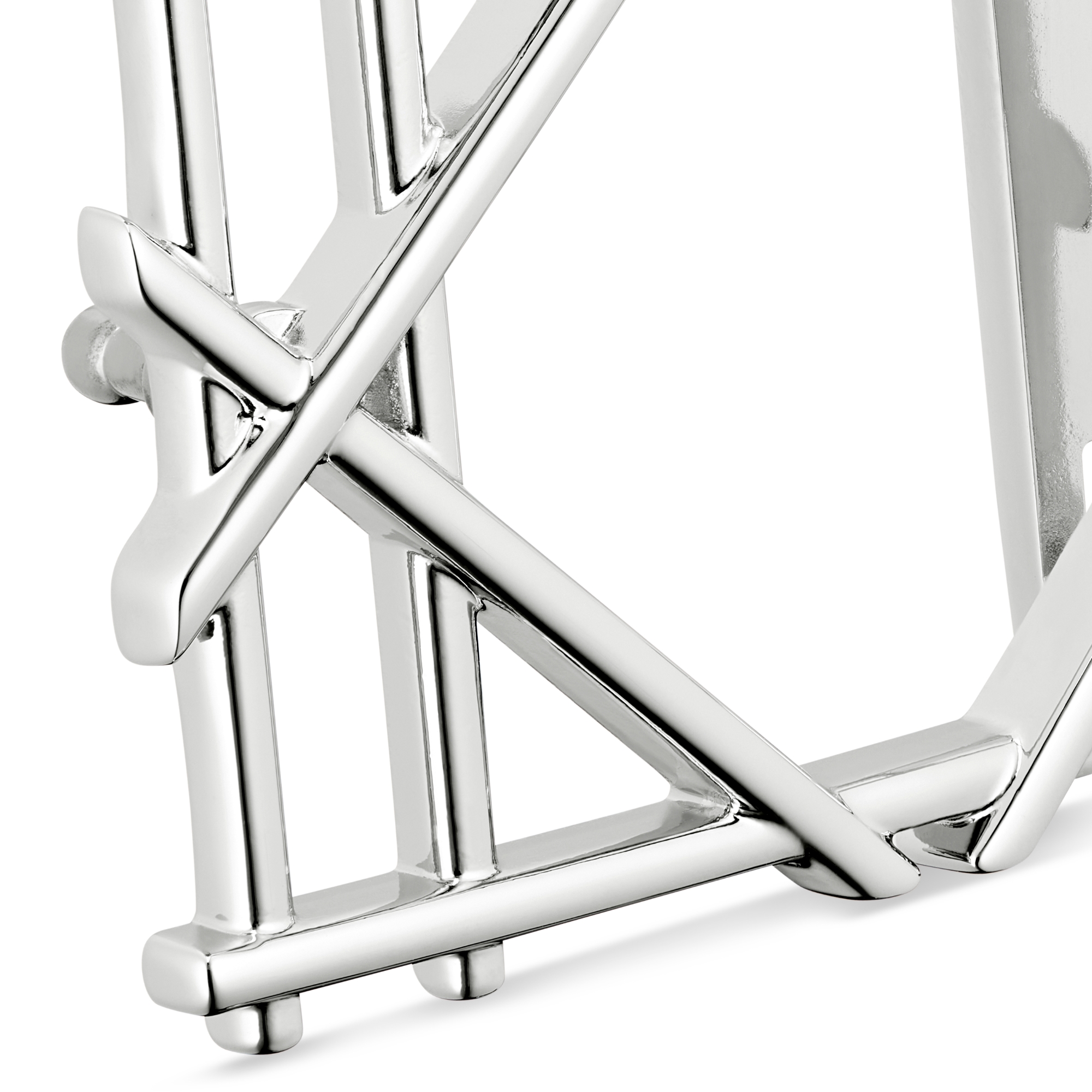 Fibbia per cintura Cannage Ottone con finitura color palladio, 35 mm E09