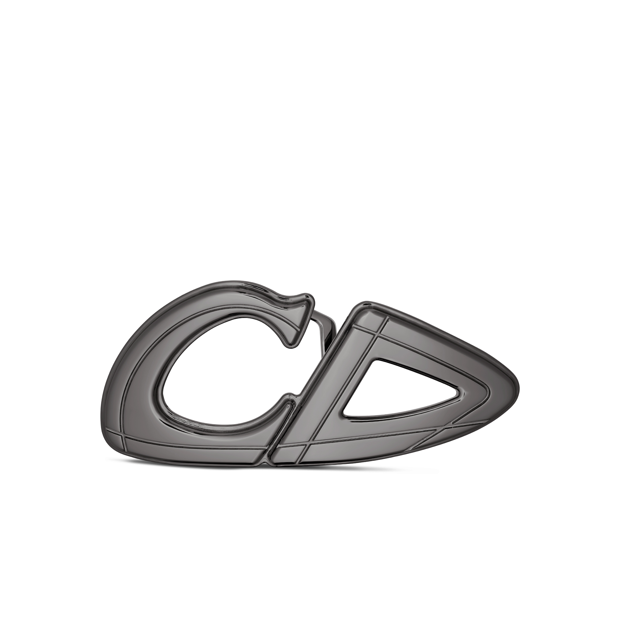 CD30 Belt Buckle Ruthenium-Finish Brass, 35 MM E01