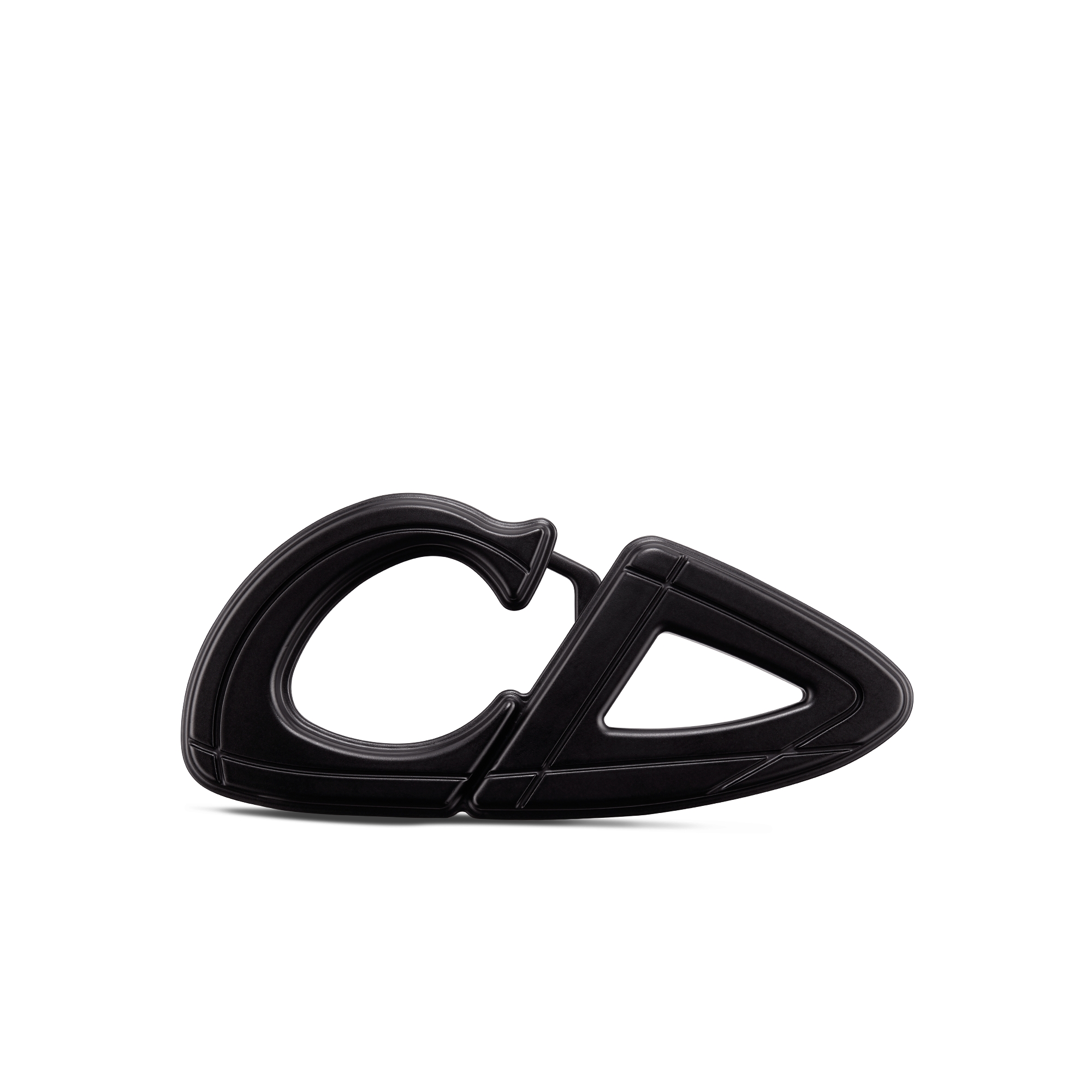 CD30 Belt Buckle Black Matte Lacquer-Finish Brass, 35 MM E01