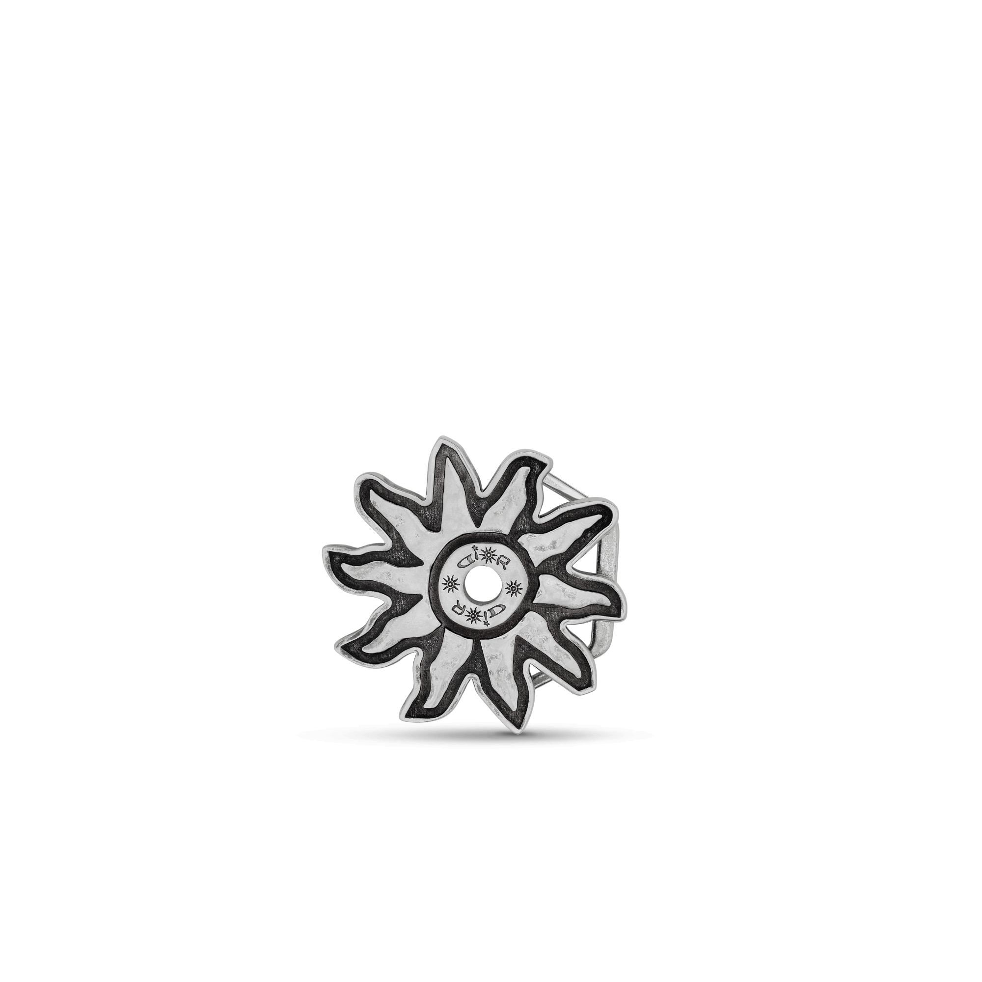 DIOR AND LEWIS HAMILTON Belt Buckle Antique Silver-Finish Brass, 35 MM E01