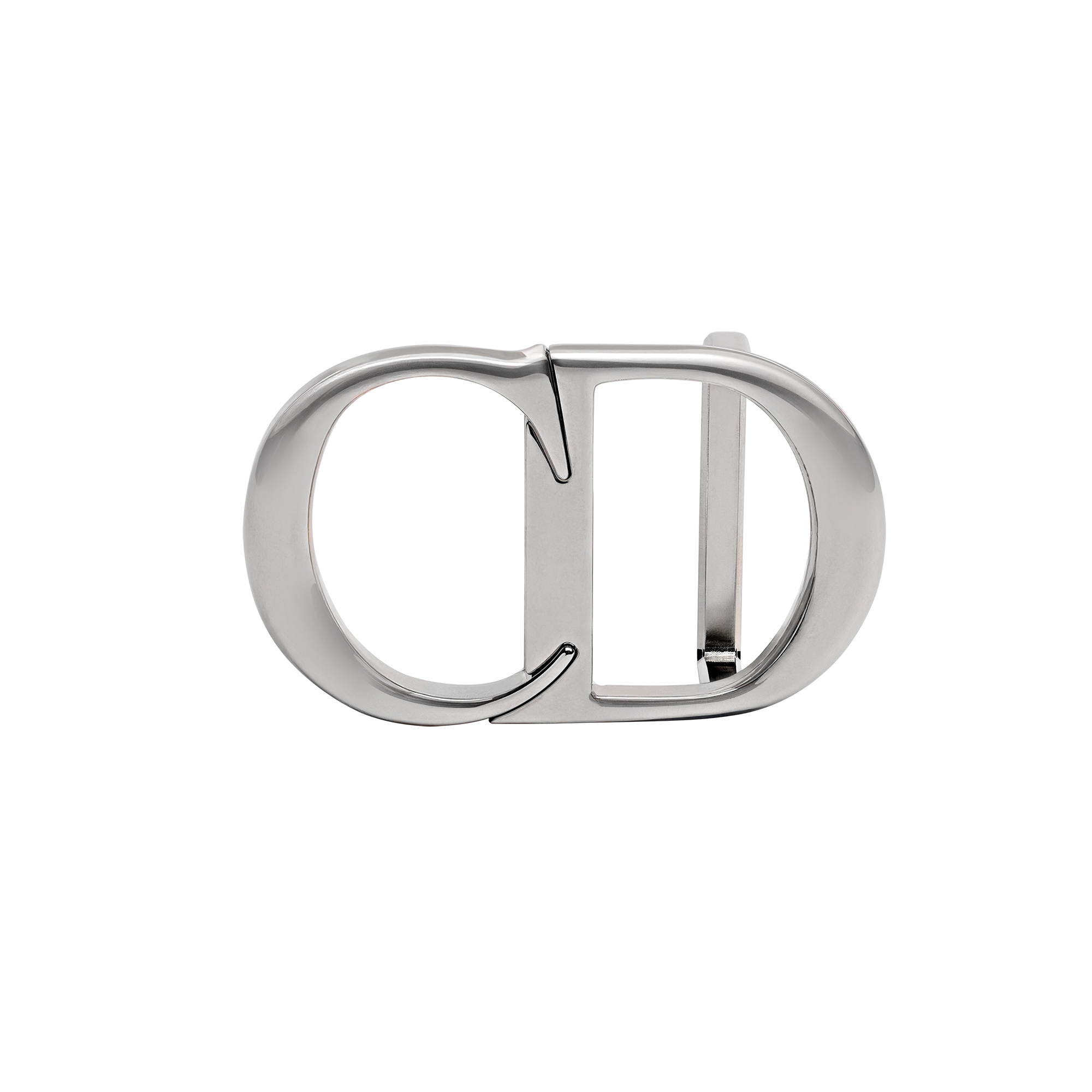 CD Icon Belt Buckle Antique Silver-Finish Brass, 35 MM E01