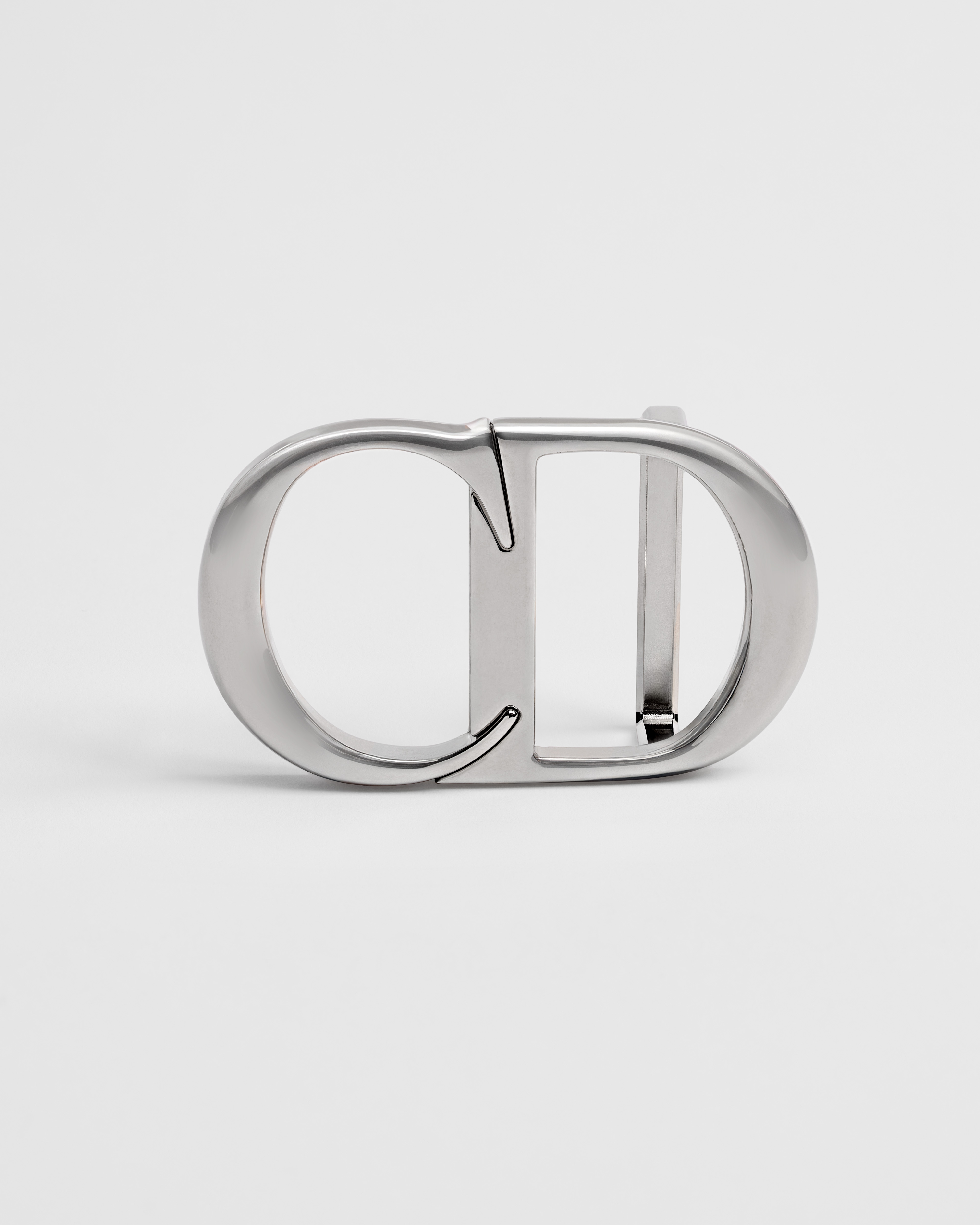 CD Icon Belt Buckle Antique Silver-Finish Brass, 35 MM E01