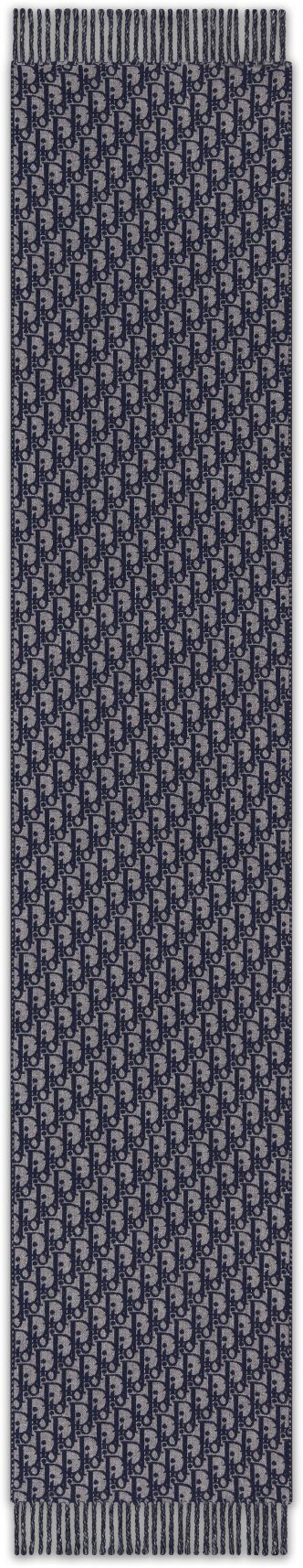 Dior Oblique Double-Sided Scarf Unfolded view
