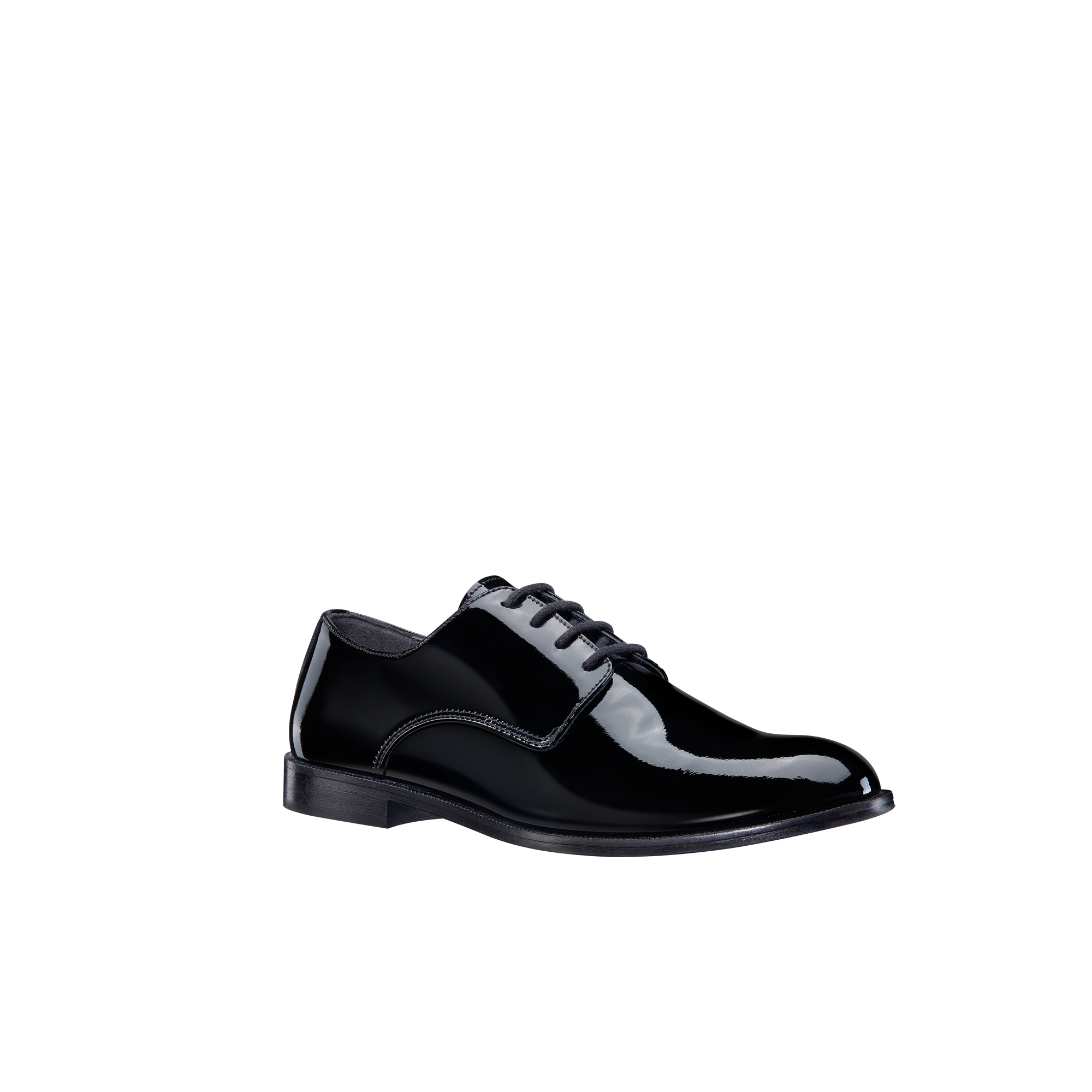 Kids' Derby Shoe Black Patent Calfskin E03