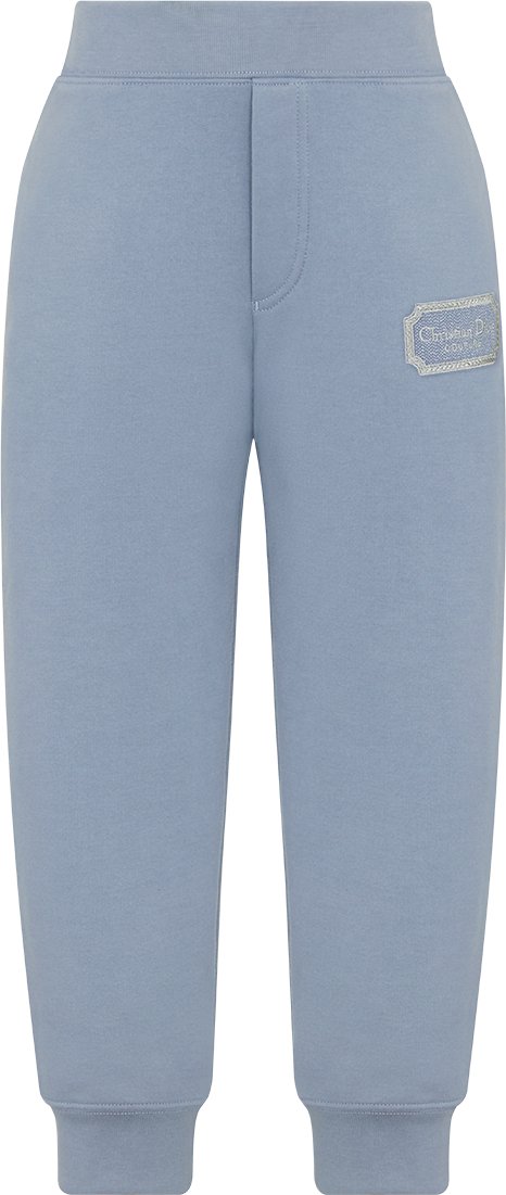 Kids Christian Dior Couture Track Pants Blue Cotton Fleece DIOR