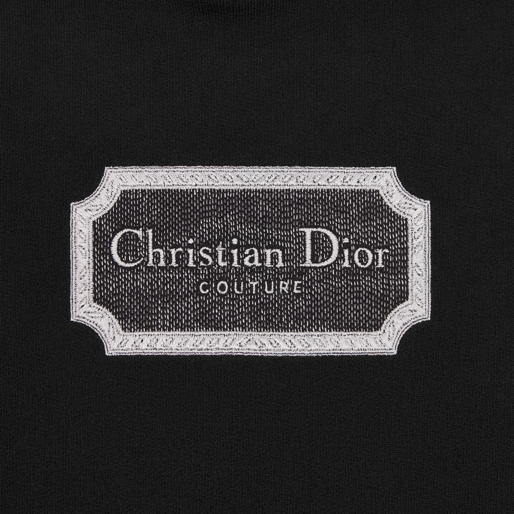 Kids' Christian Dior Couture Hooded Sweatshirt Black Cotton Fleece E09
