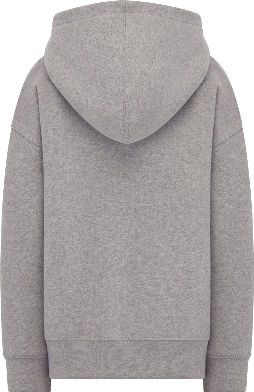Kids' Christian Dior Couture Hooded Sweatshirt Heathered Gray Cotton Fleece  | DIOR