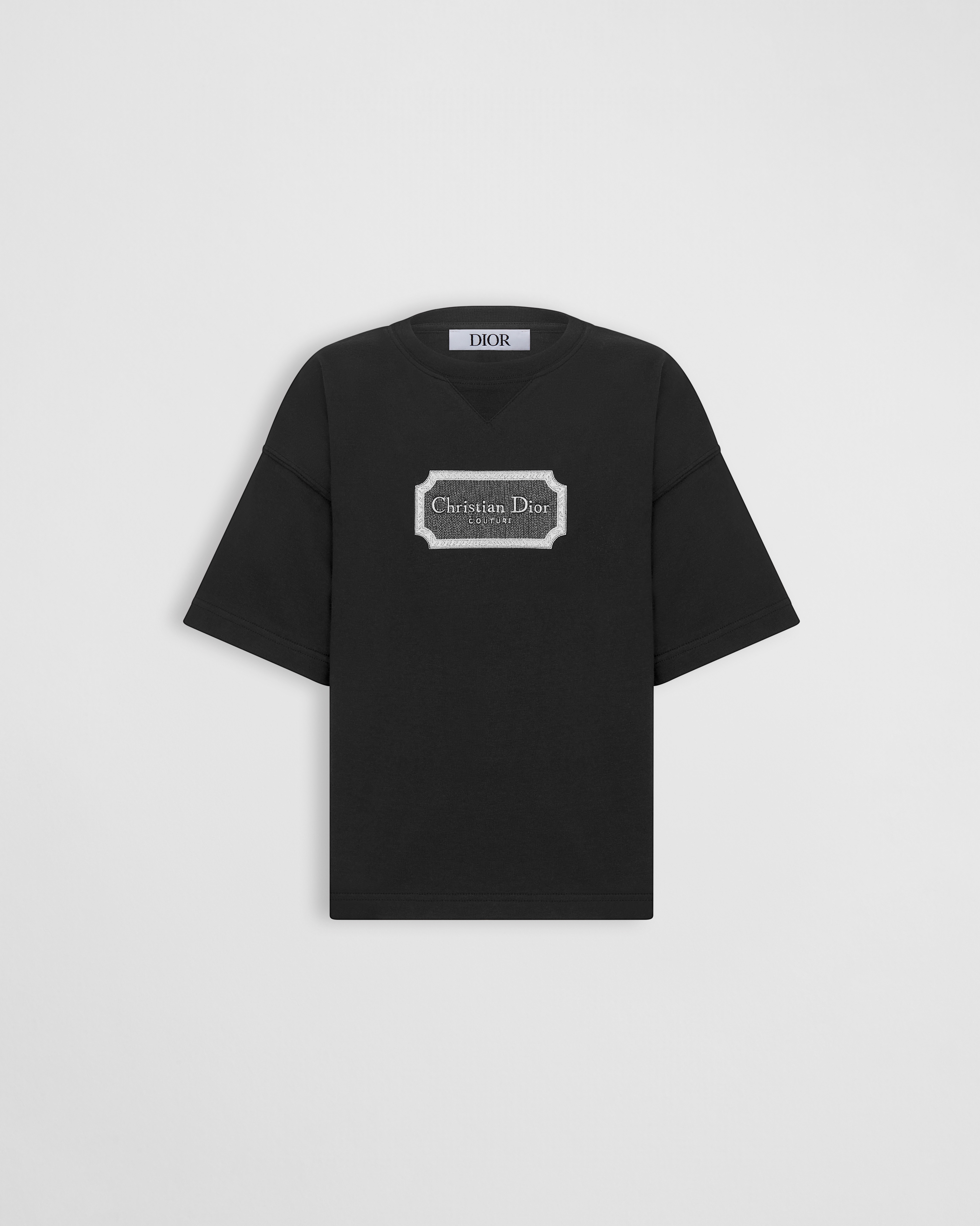 Christian Dior Couture T-Shirt für Kinder Baumwolljersey in Schwarz E01
