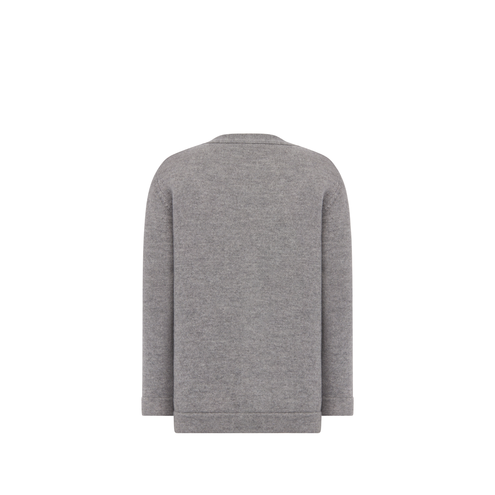 Kids' Christian Dior Couture Cardigan Heathered Gray Wool and Cashmere Knit E08
