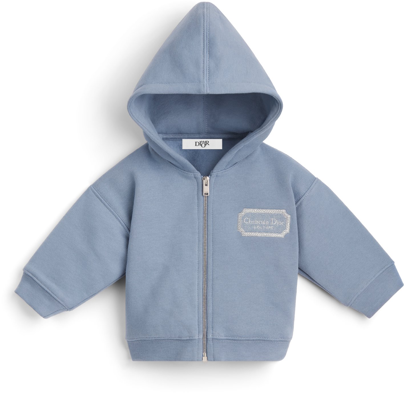 Baby Christian Dior Couture Zipped Hooded Sweatshirt Front view