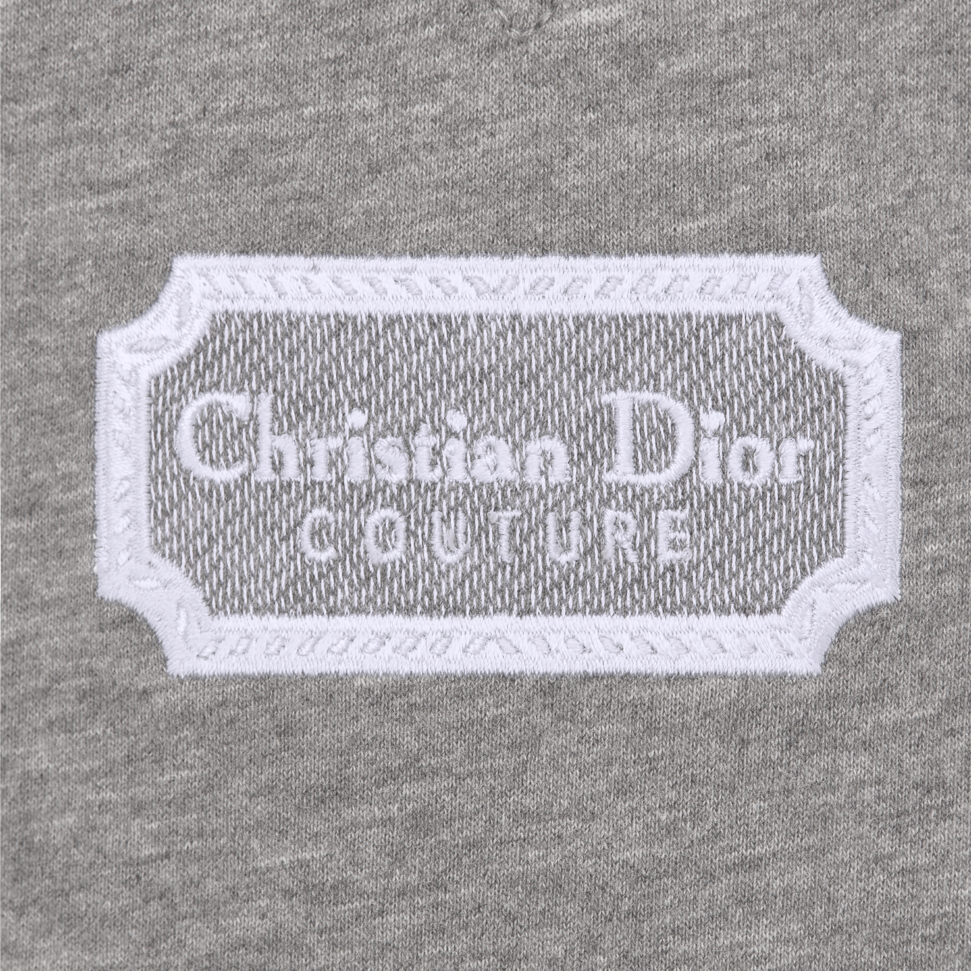Baby Christian Dior Couture T-Shirt Heathered Gray Cotton Jersey E09