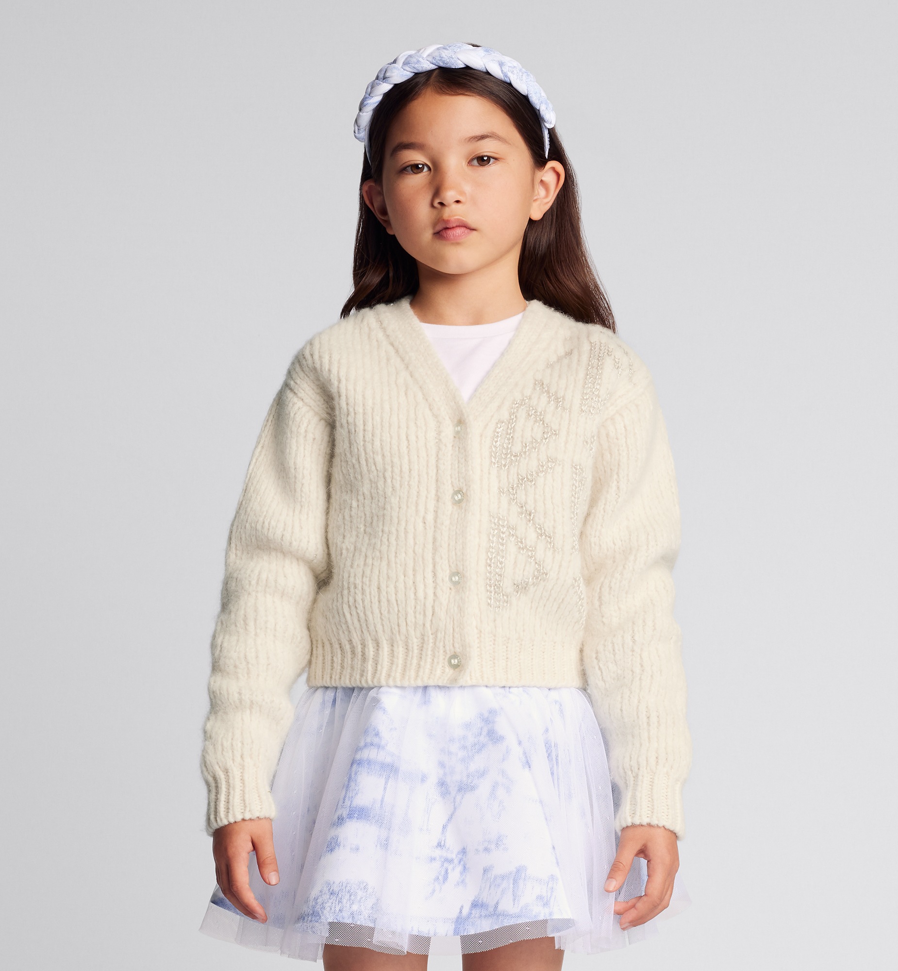 Cardigan AND HYLTON NEL per bambini Maglia di misto cotone color