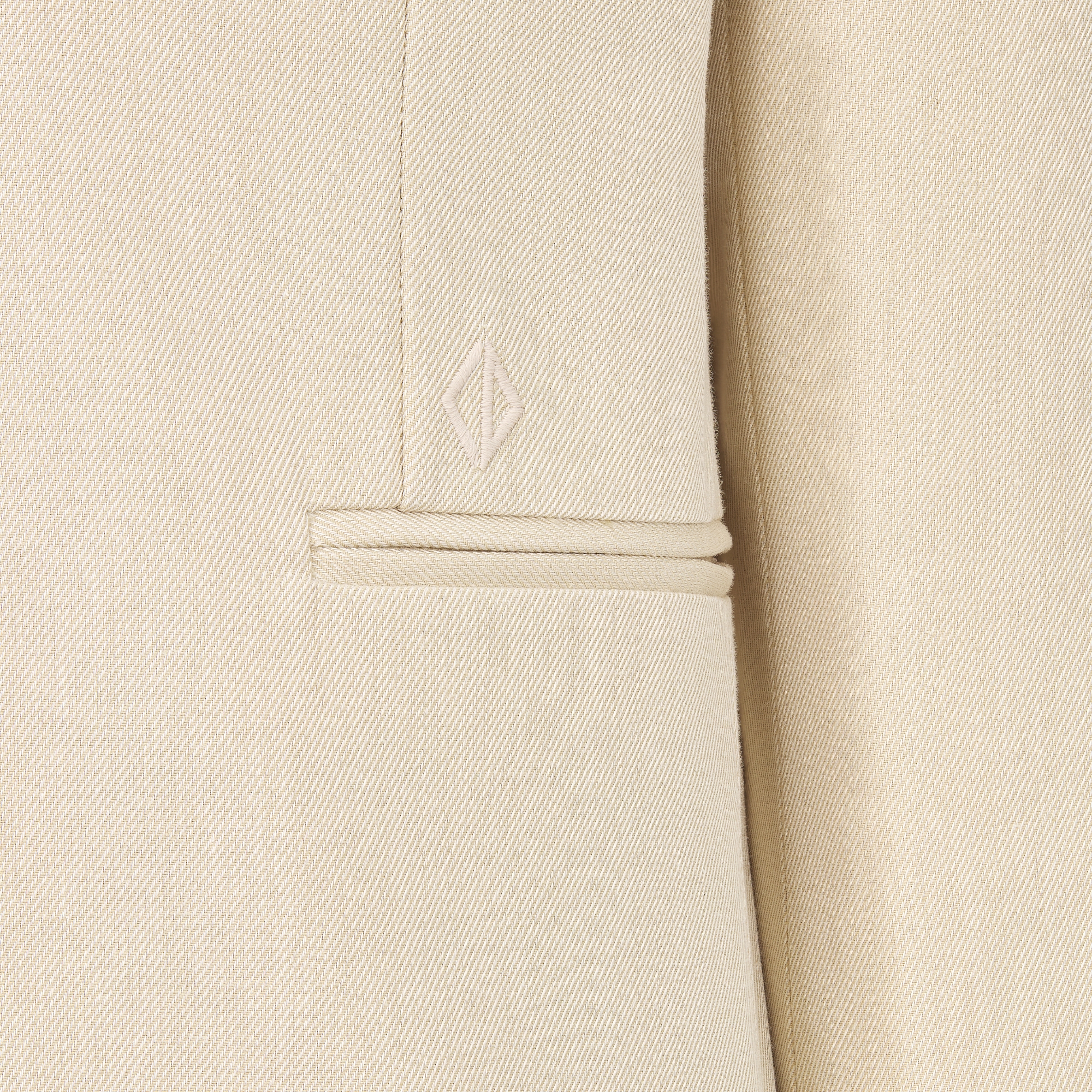 Kids' Suit Jacket Ecru Cotton E09