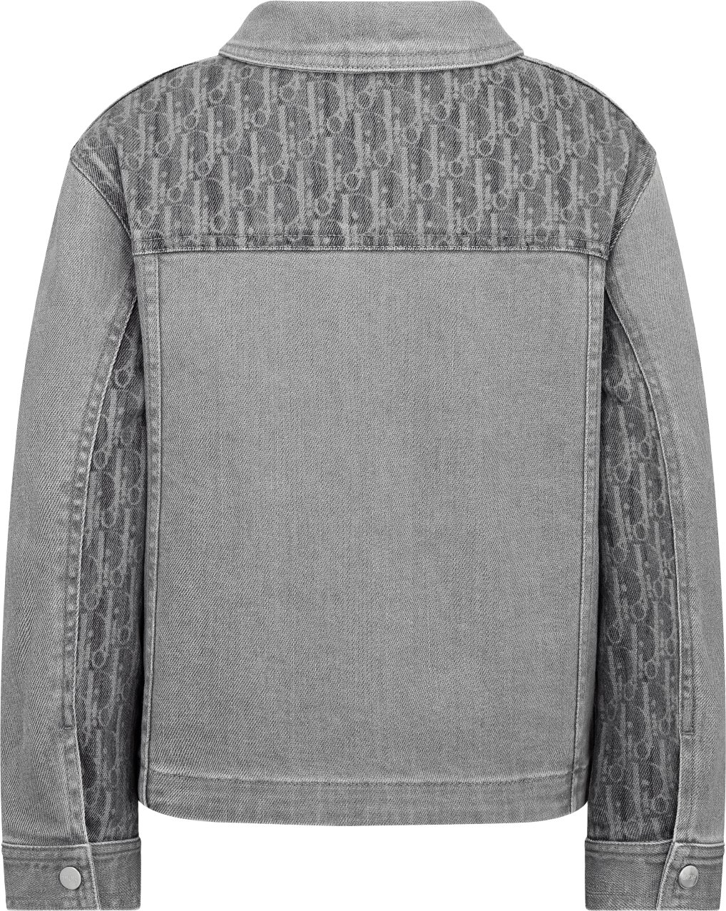 Kids Jacket Gray Dior Oblique Stonewashed Cotton Denim DIOR