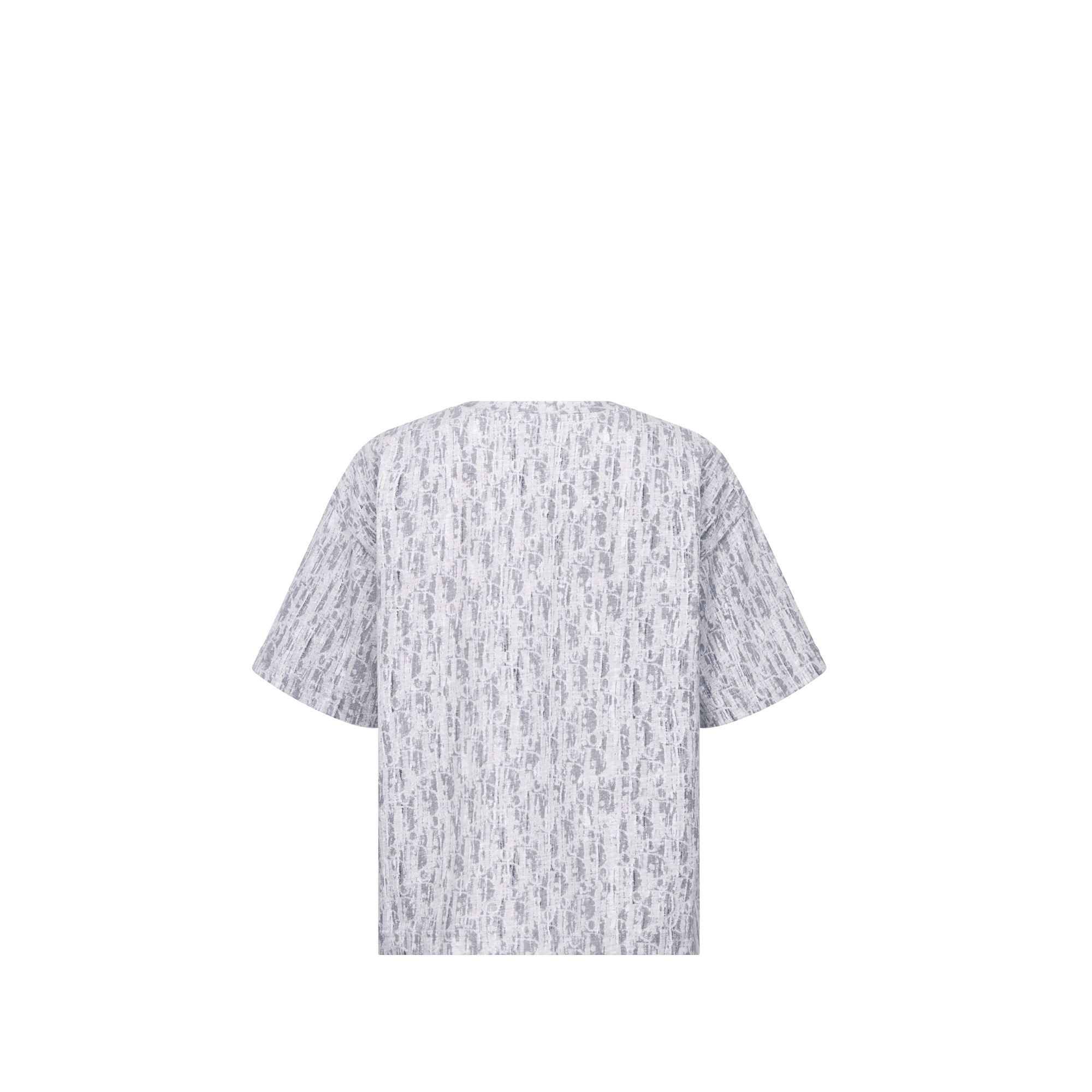 Kids' T-Shirt Gray Dior Oblique Cotton Jersey with Camouflage Effect E08