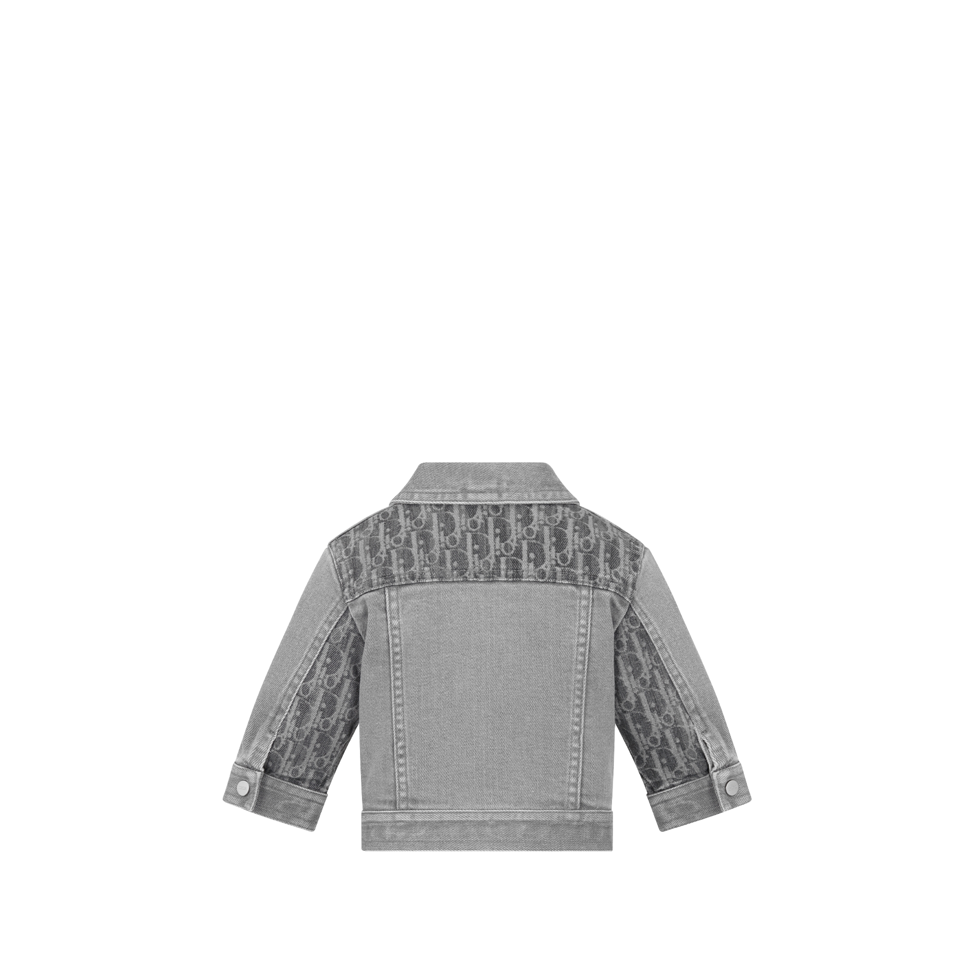 Veste bébé Denim de coton Dior Oblique gris délavé E08