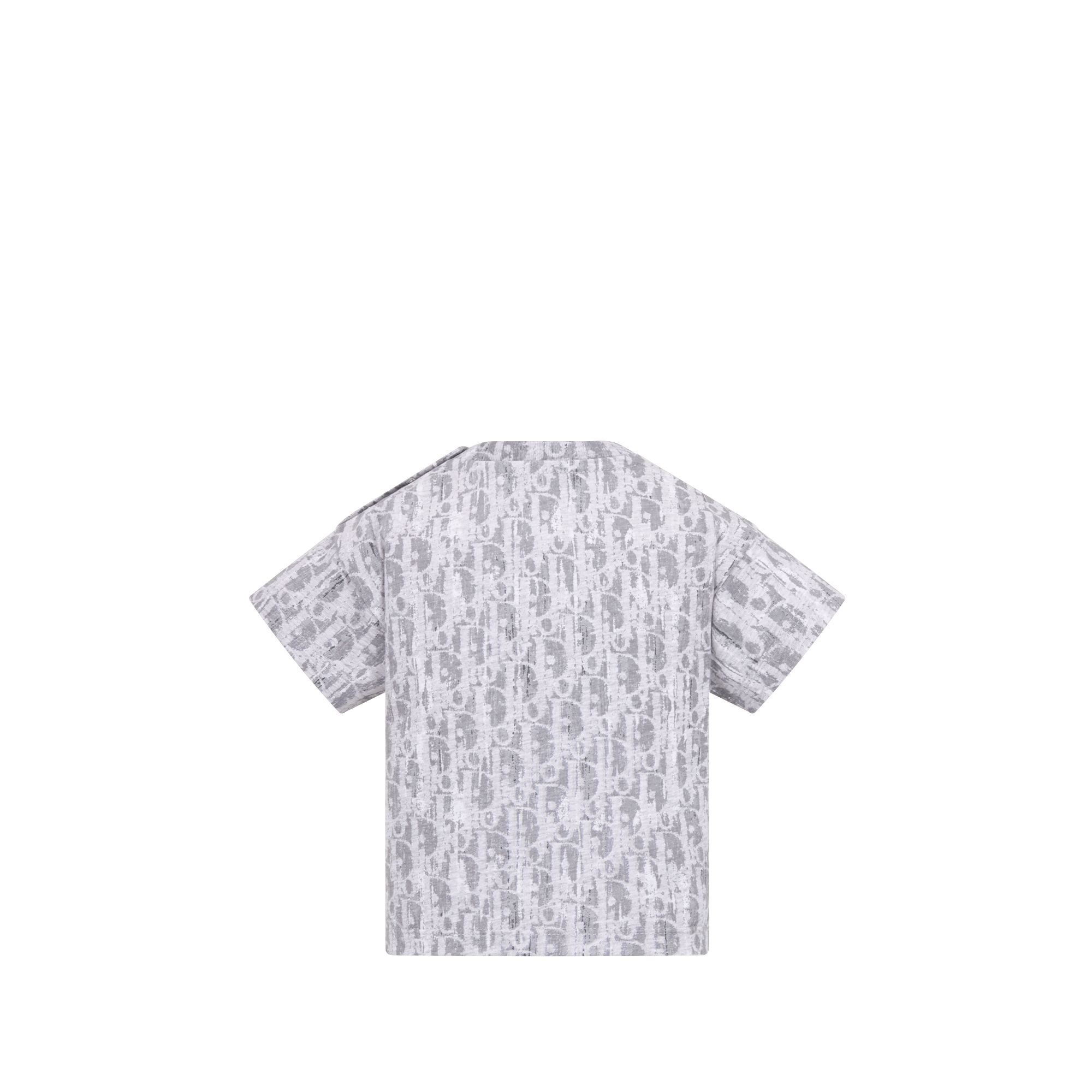 Baby T-Shirt Gray Dior Oblique Cotton Jersey with Camouflage Effect E08