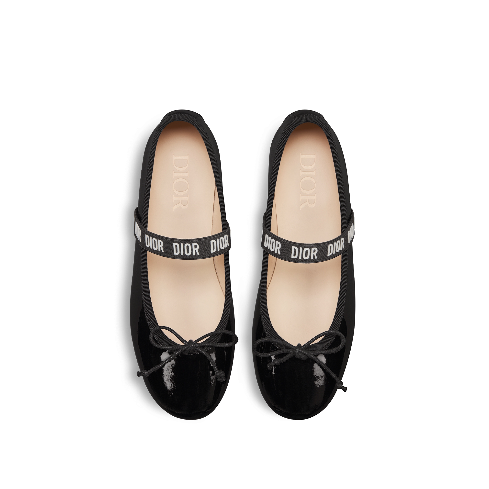 Bailarinas Dior Kids Piel de becerro acharolada negra E06