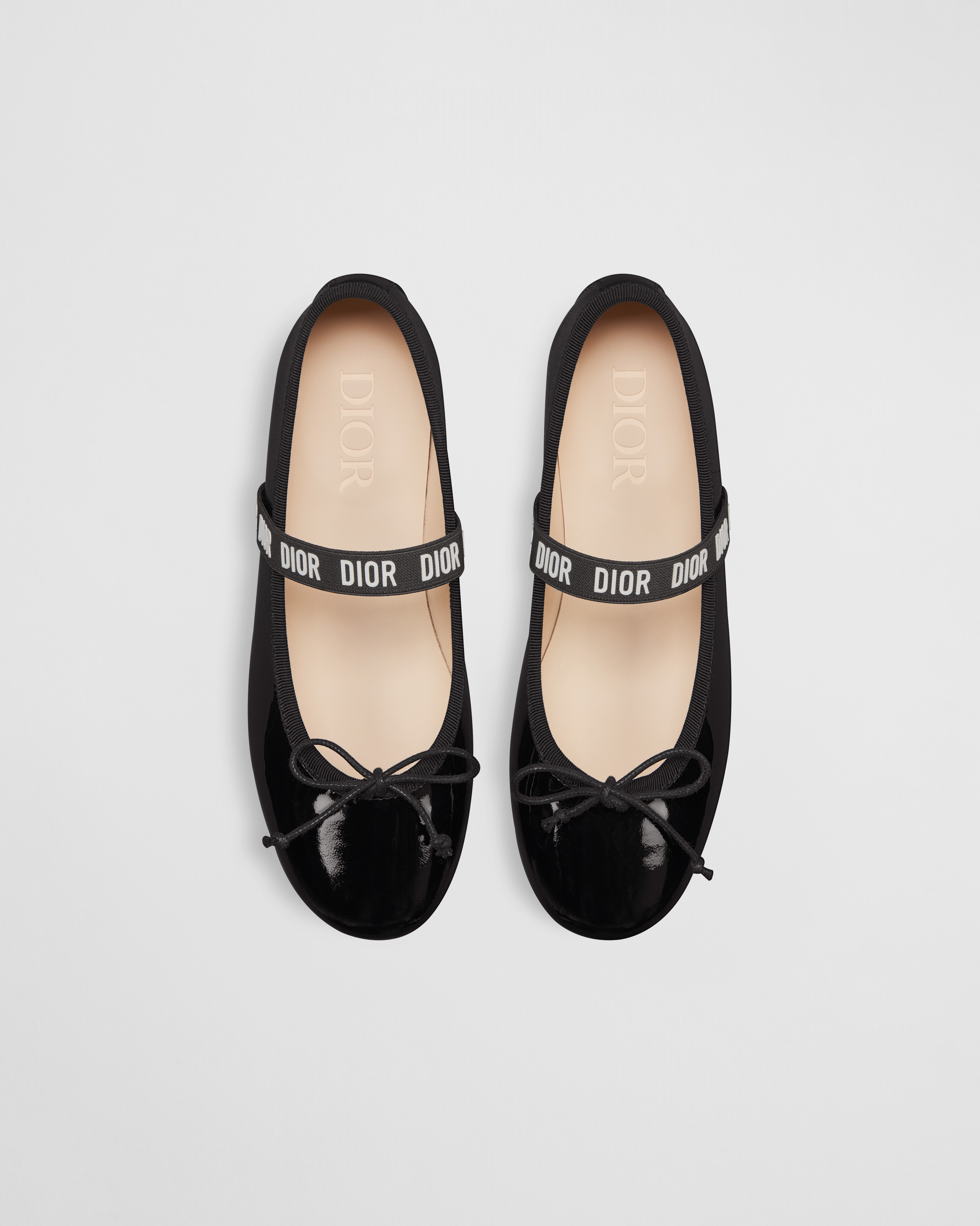 Kids' Ballet Flat Black Patent Calfskin E06