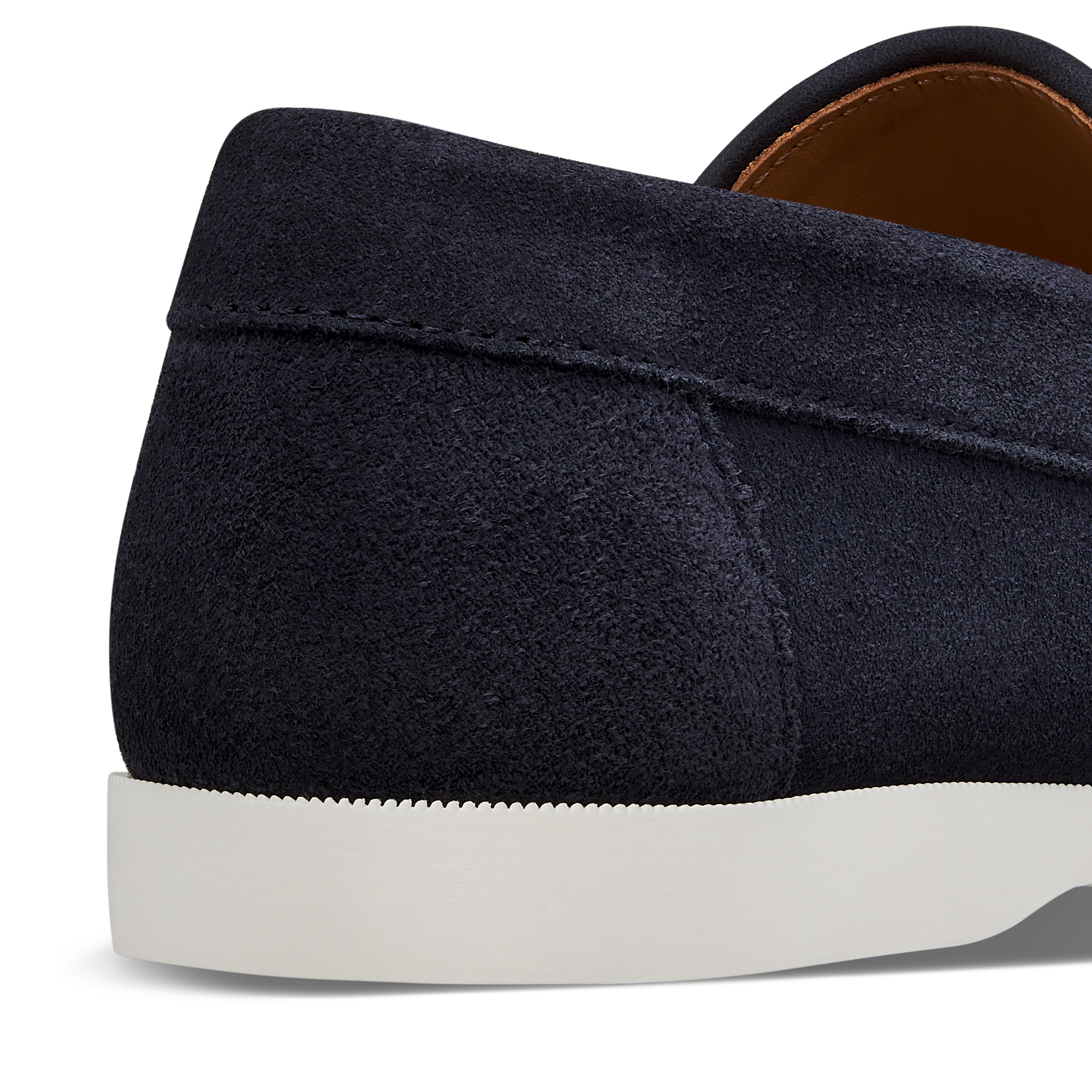 Mocassino Dior Granville per bambini Pelle scamosciata blu navy con jacquard Dior Oblique beige e nero E09