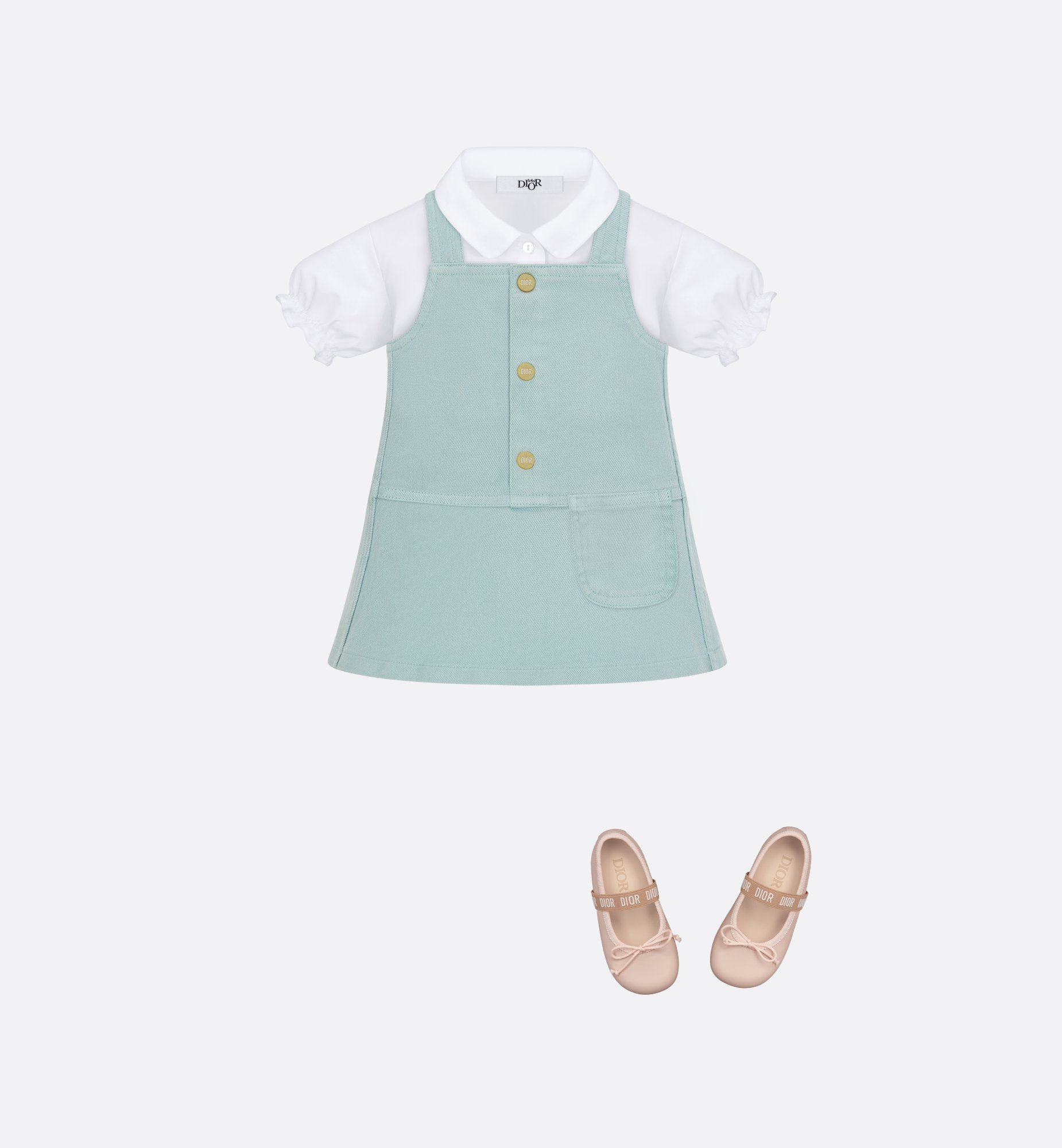 Baby Ballet Flat Worn view cropped