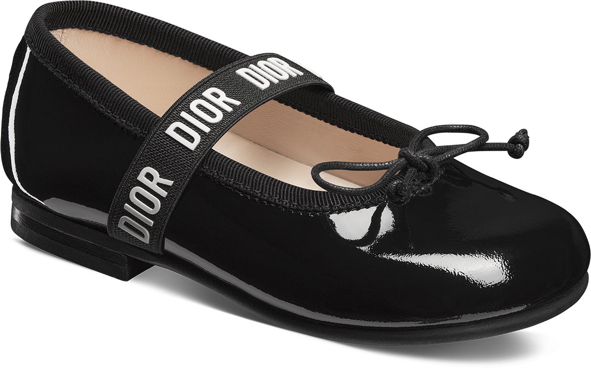 Dior black flats sales