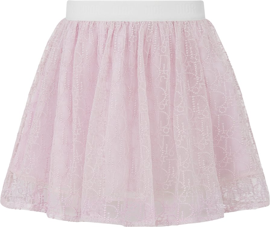 Dior pink tulle skirt cheap