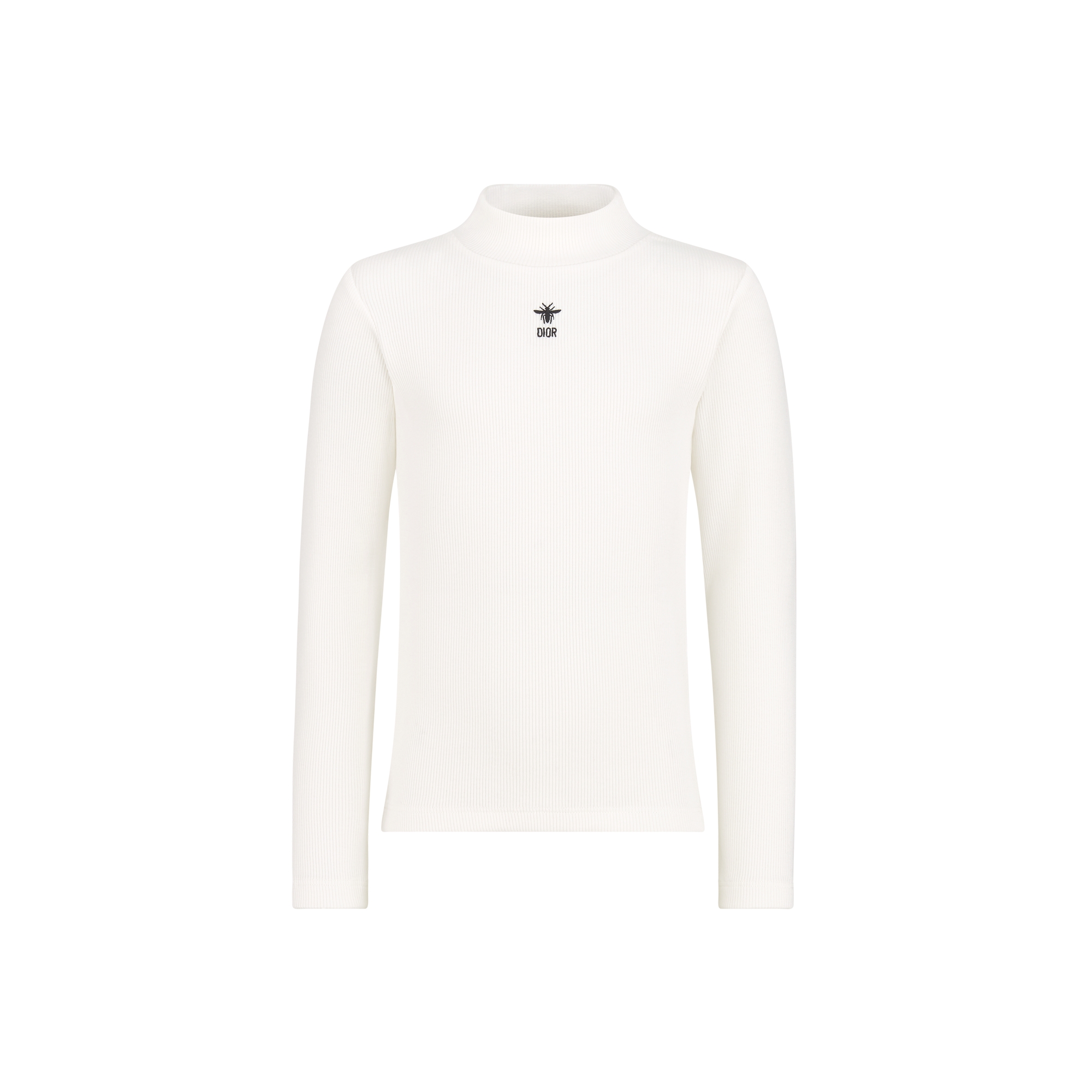  Ivory Ribbed Cotton Jersey