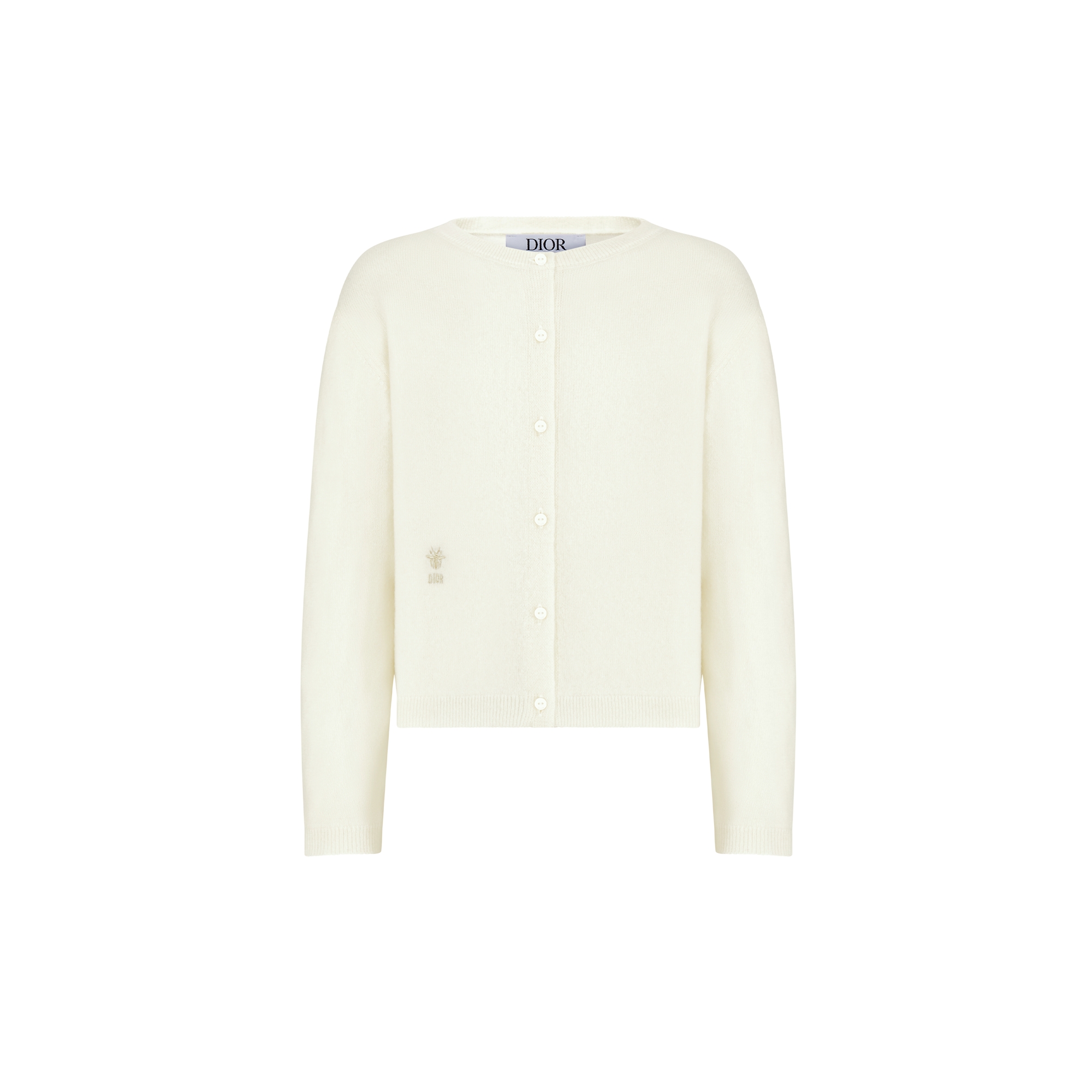  Vanilla White Wool and Cashmere Knit