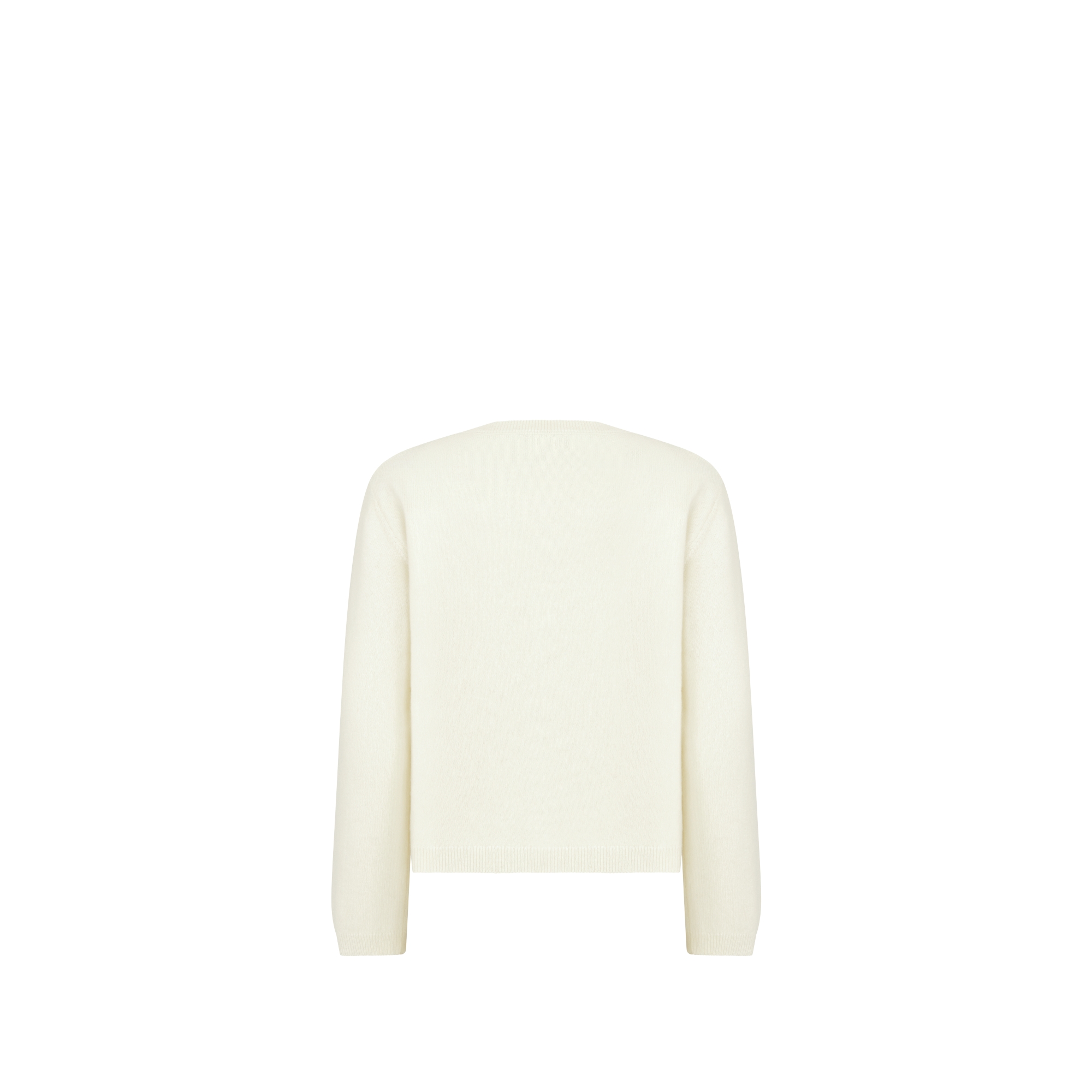 Kids' Cardigan Vanilla White Wool and Cashmere Knit E08