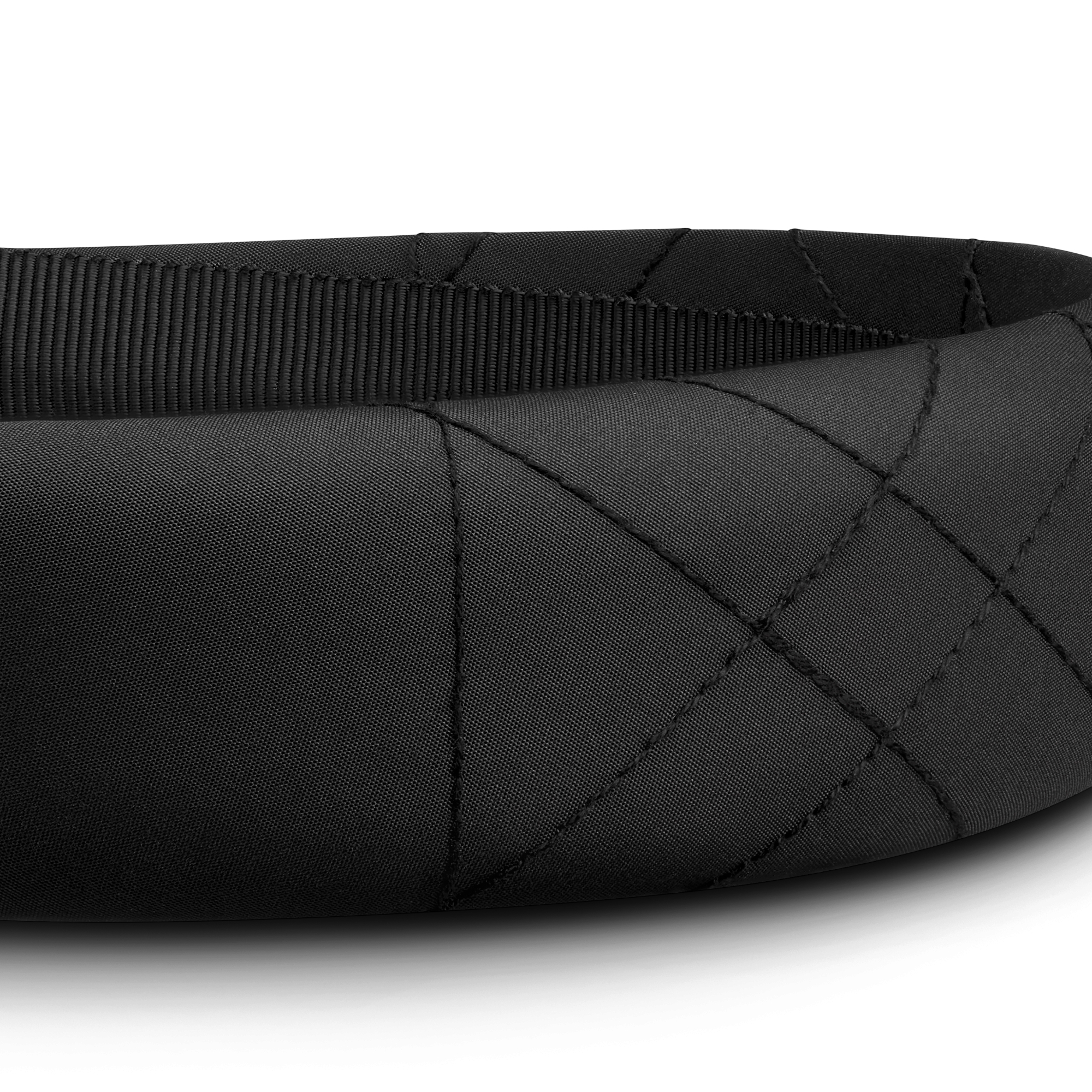 Haarreif für Kinder Gepolsterter Macrocannage Funktionsstoff in Schwarz E09