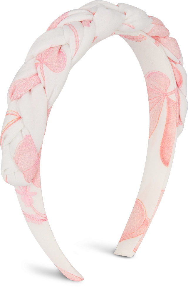 ディオールChristian Dior ヘアバンド ピンク テキスタイル