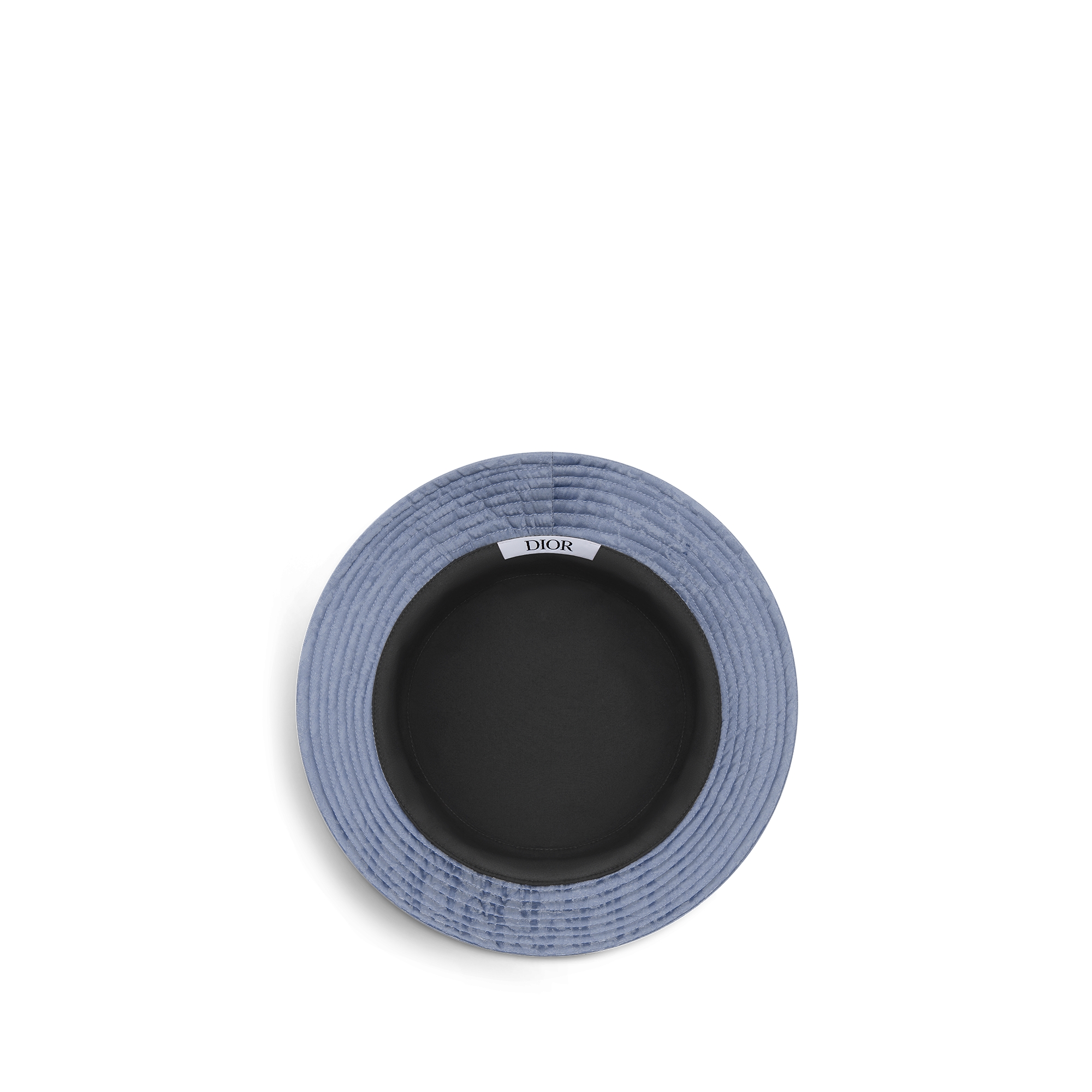 Kids' Bucket Hat Gray-Blue Dior Oblique Water-Repellent Technical Jacquard with Satin Finish E08