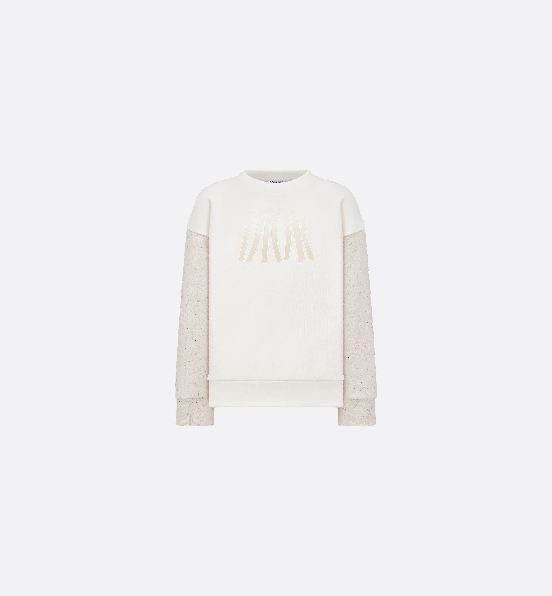 Kids' Long-Sleeved T-Shirt Ivory Cotton Jersey | DIOR Kids' Long-Sleeved T-Shirt Ivory Cotton Jersey | DIOR