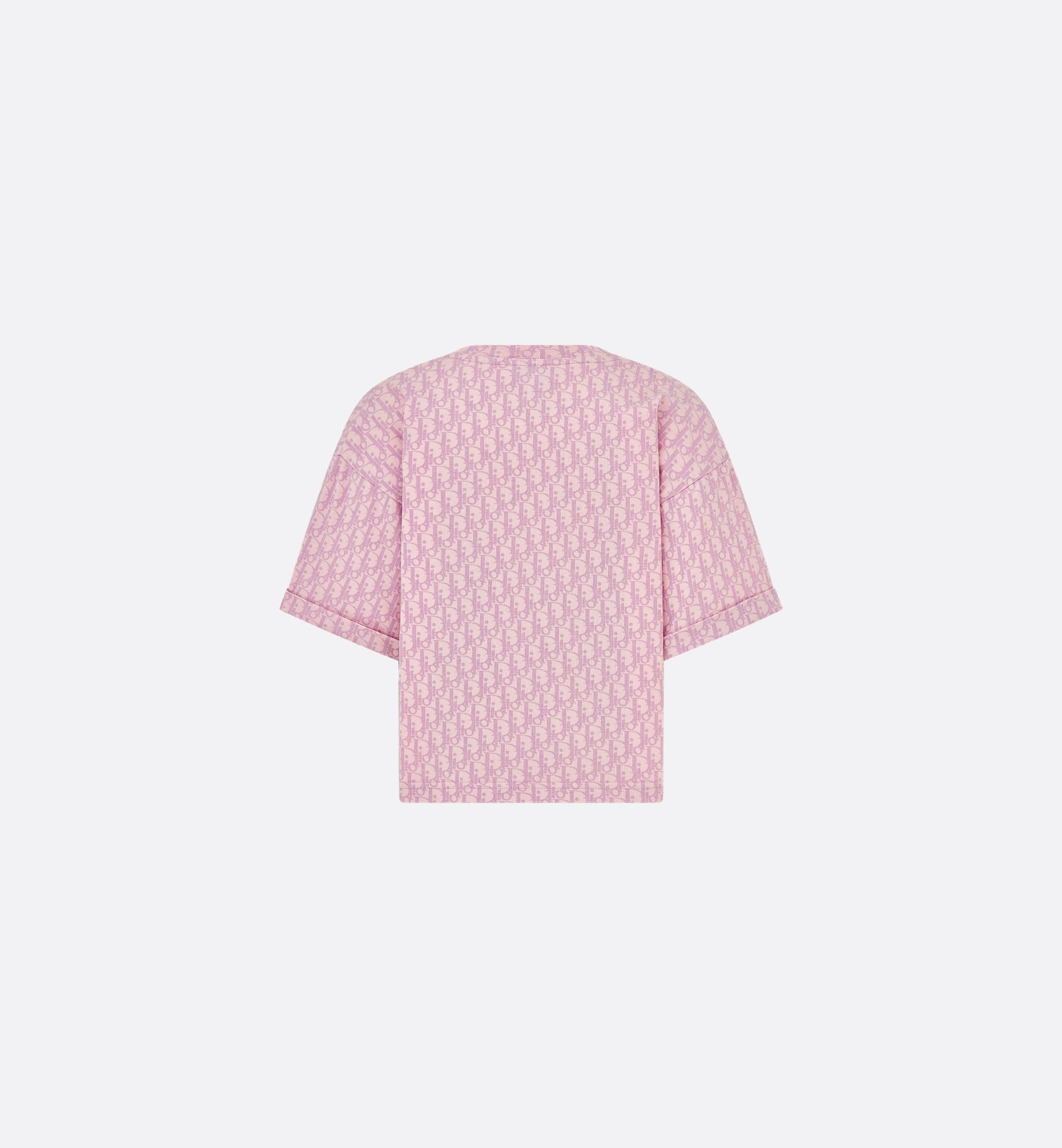 Kids' T-Shirt Pink Dior Oblique Cotton Jersey with Kids' T-Shirt Pink Dior Oblique Cotton Jersey with