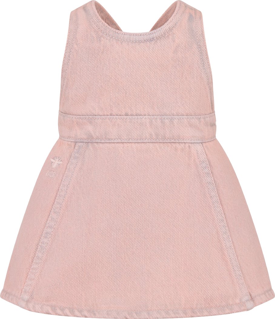 Baby Pinafore Dress Pink Stonewashed Cotton Denim DIOR