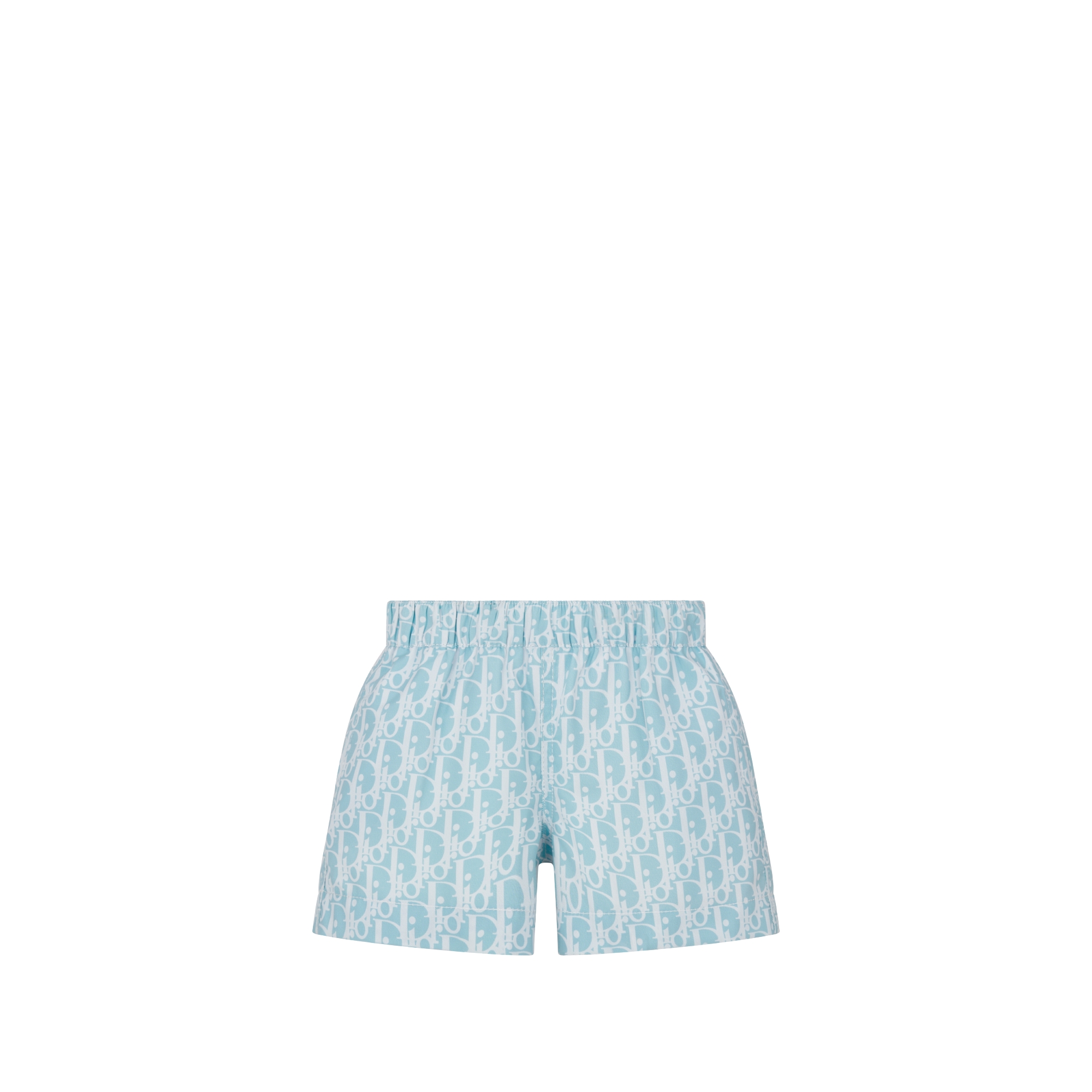 Baby Swim Shorts Blue Dior Oblique Technical Fabric E01