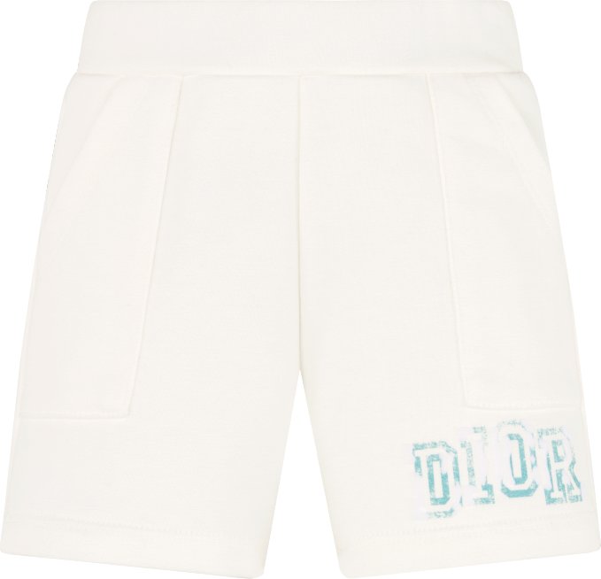 Pantalon corto de chandal para bebe Felpa de algodon marfil DIOR