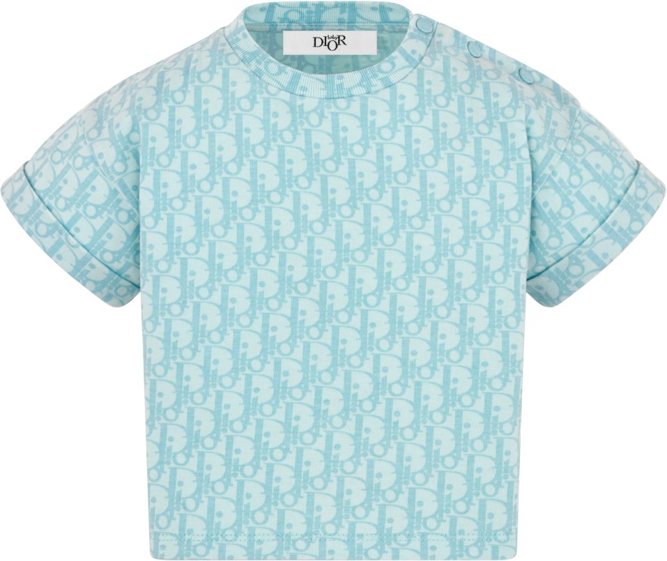 ディオール】オブリーク オーバーTシャツ M ブルーグレー 【公式通販】